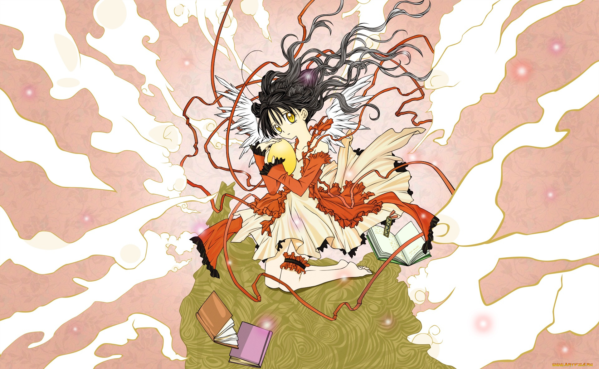 full, metal, panic, аниме, full, moon, wo, sagashite, фон, взгляд, девушка