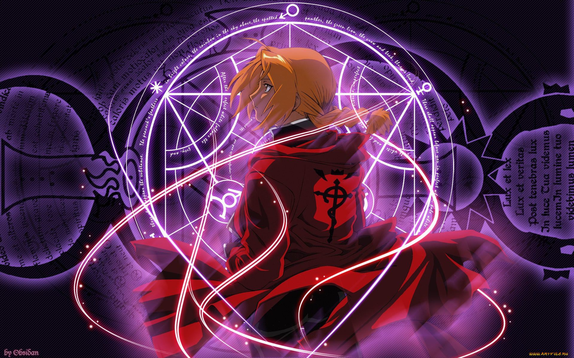 fullmetal, alchemist, аниме, , фон, взгляд, парень