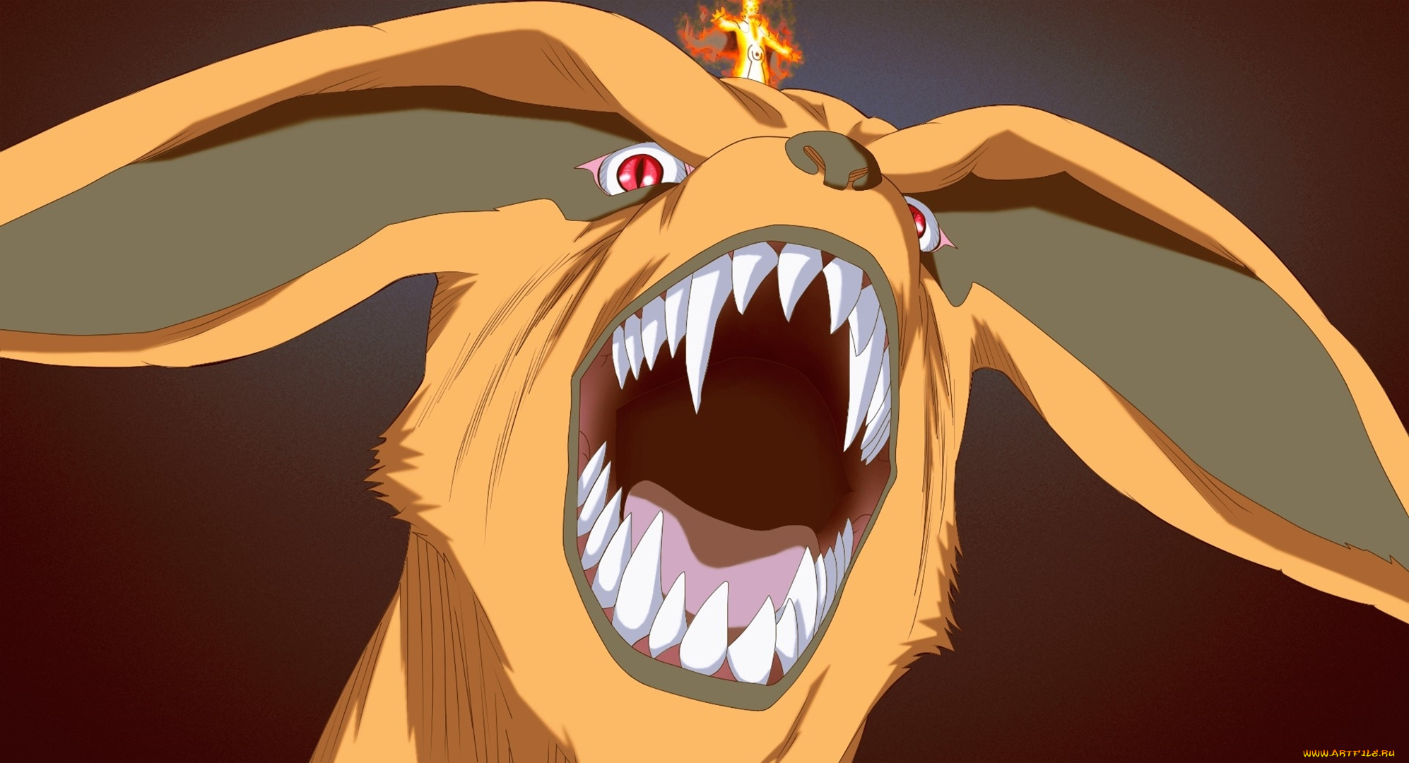 аниме, naruto, курама, наруто