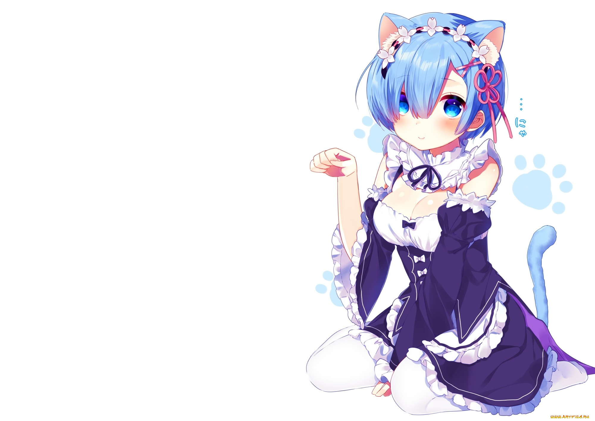 аниме, re, , zero, kara, hajimeru, isekai, seikatsu, рем