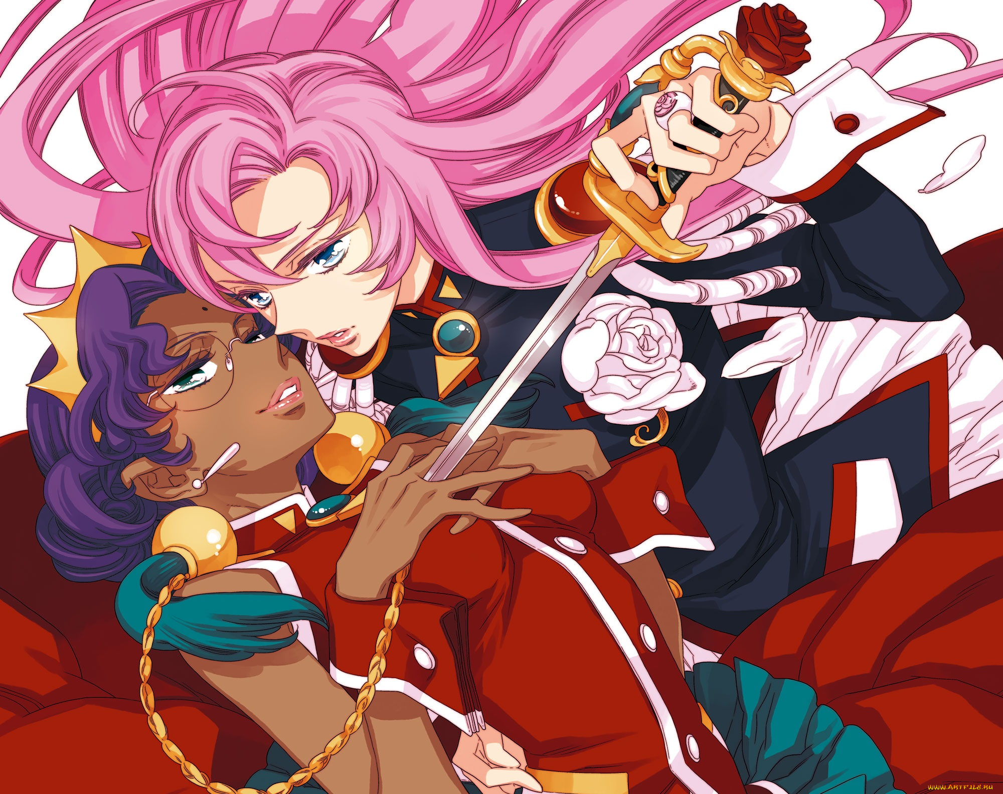 аниме, revolutionary, girl, utena, меч, девушки