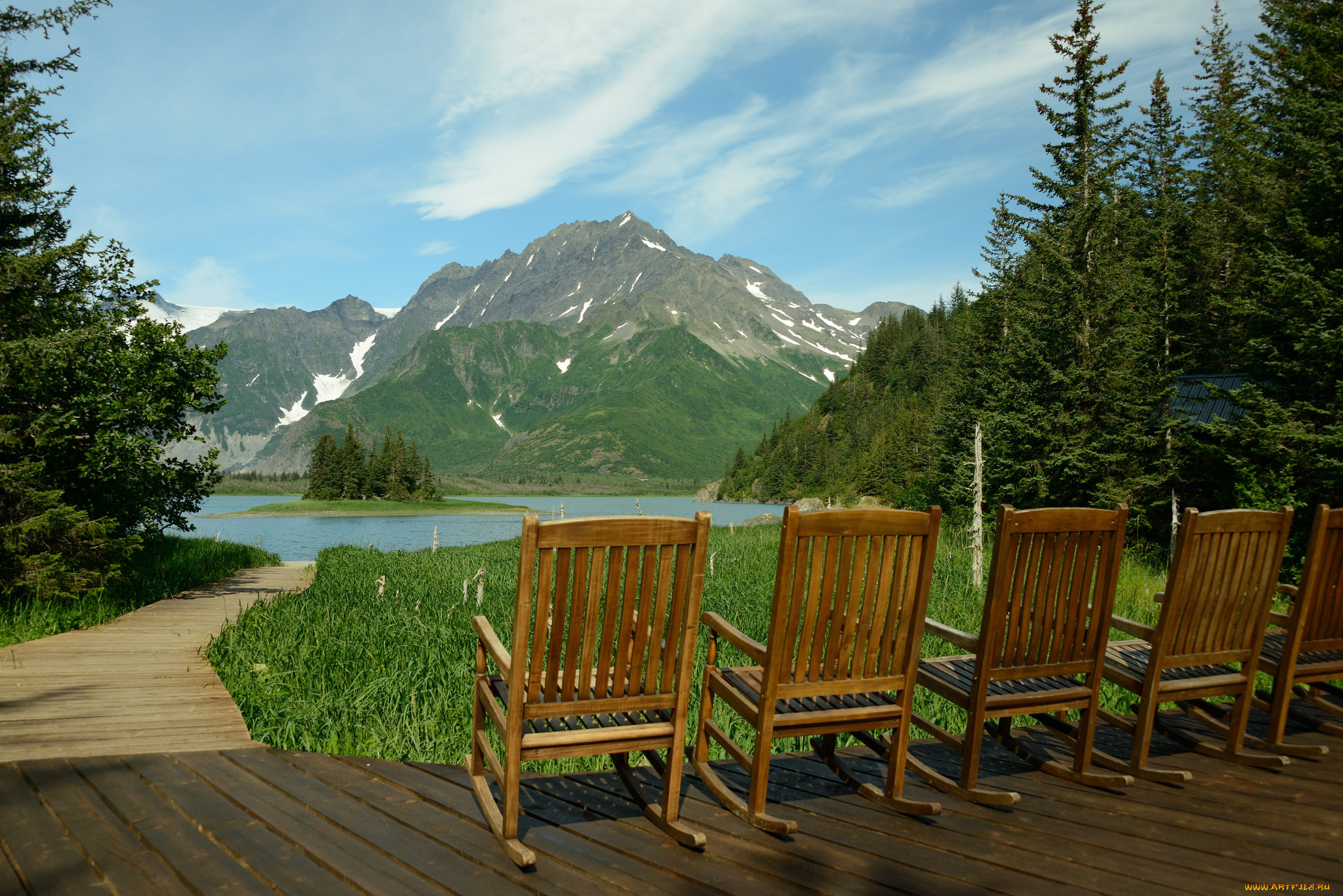 природа, реки, озера, река, лес, горы