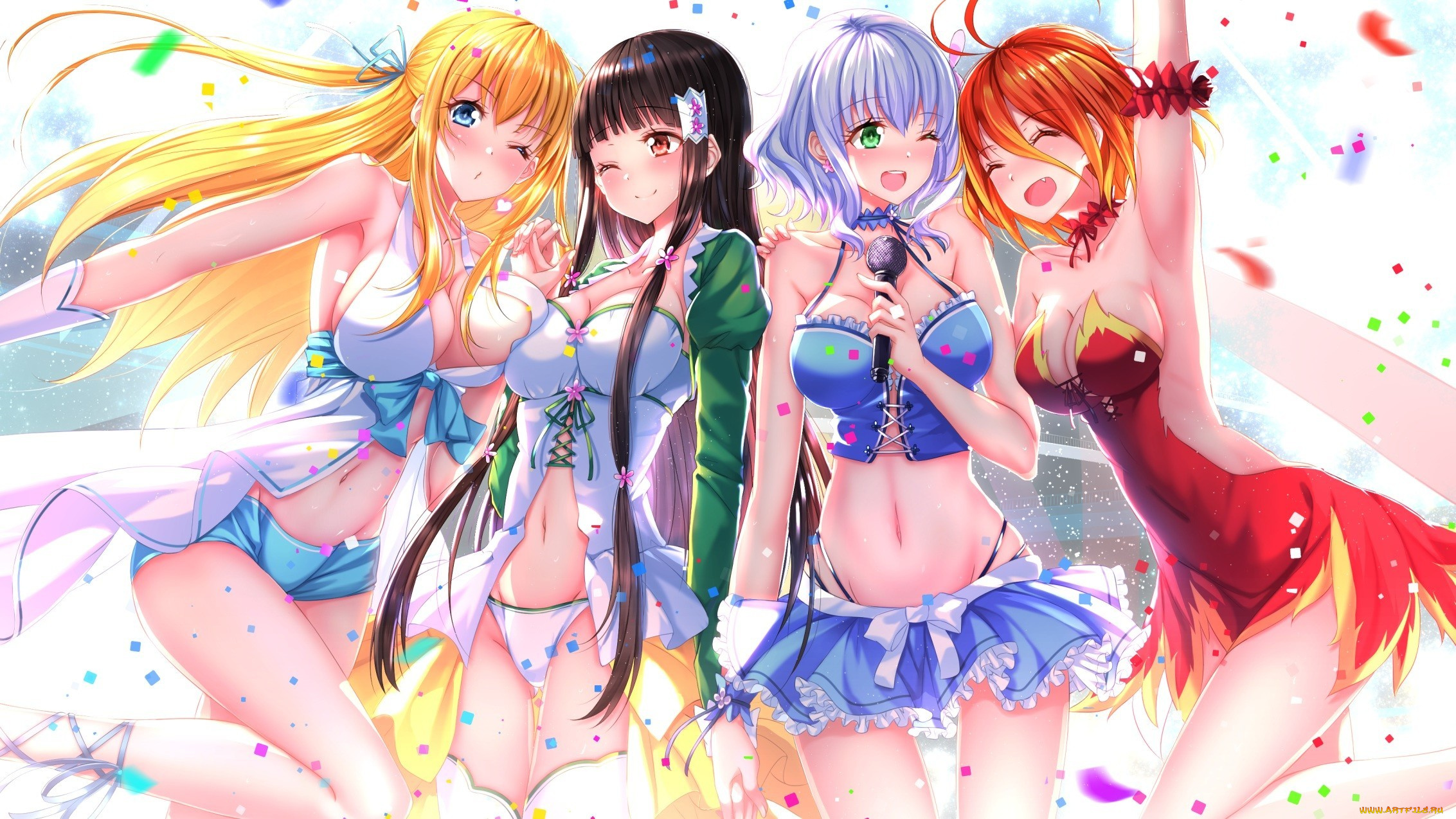 аниме, amagi, brilliant, park, девушки