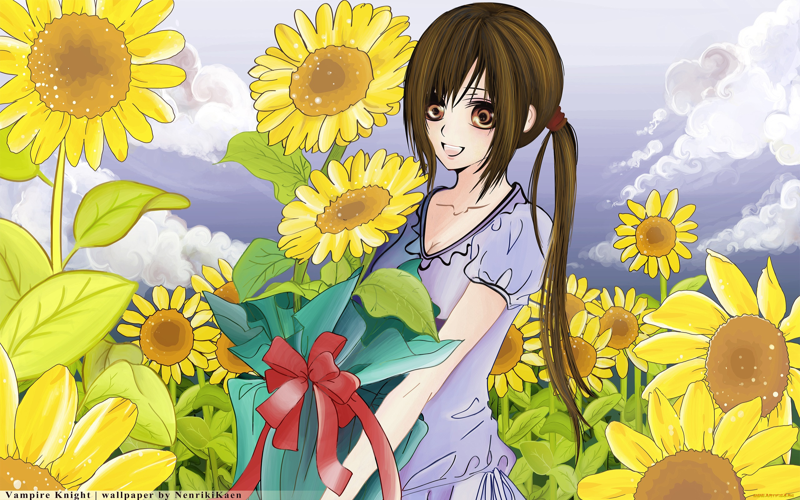 аниме, vampire, knight, девушка