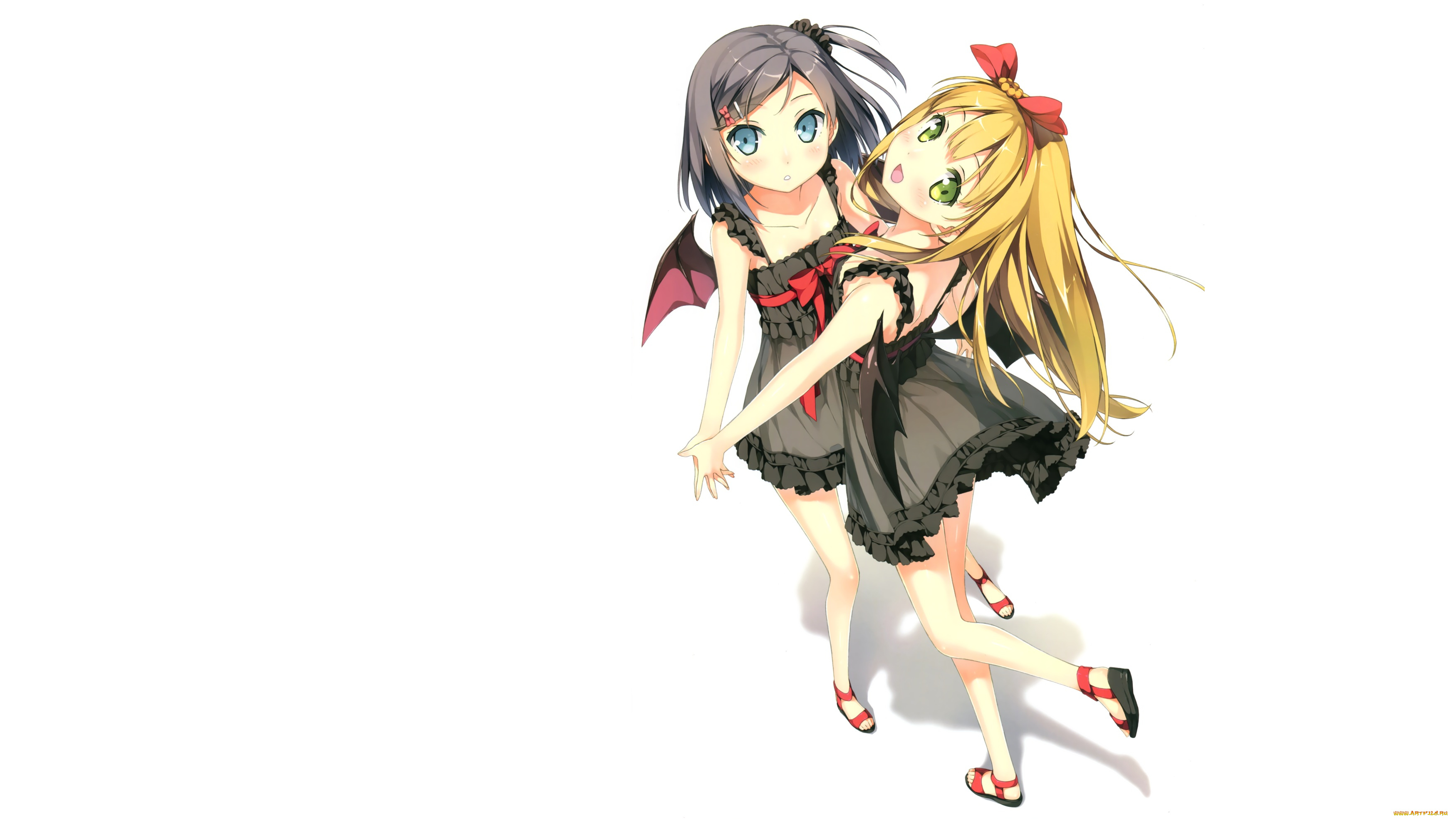 аниме, kantoku, , artbook, девочки