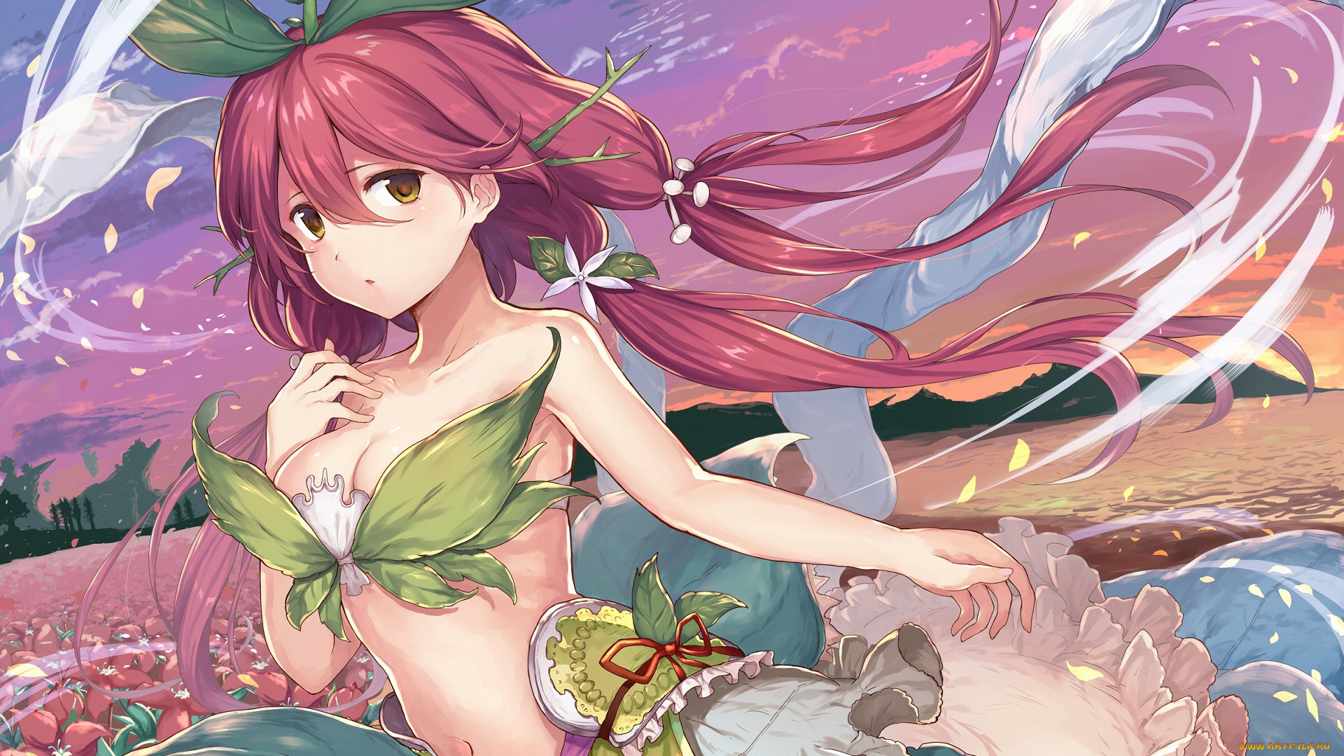 аниме, fate, stay, night, девушка