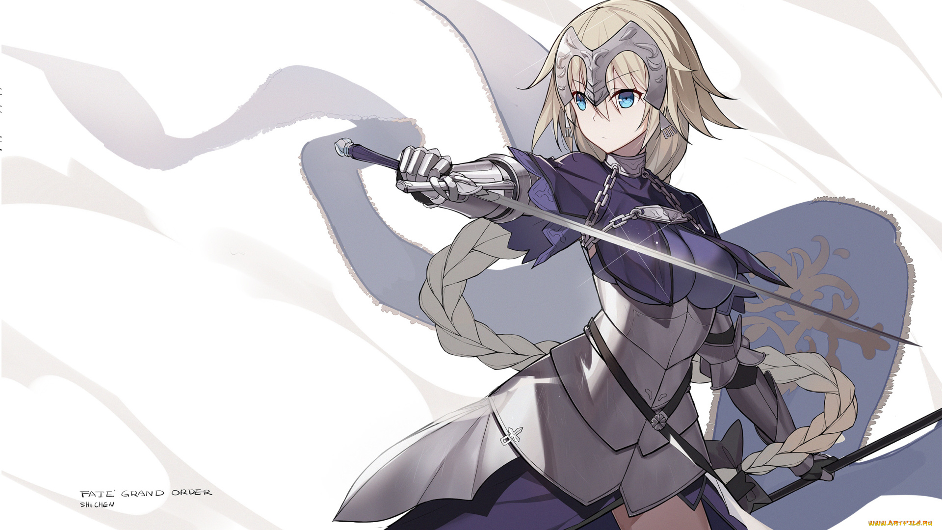 аниме, fate, stay, night, девушка