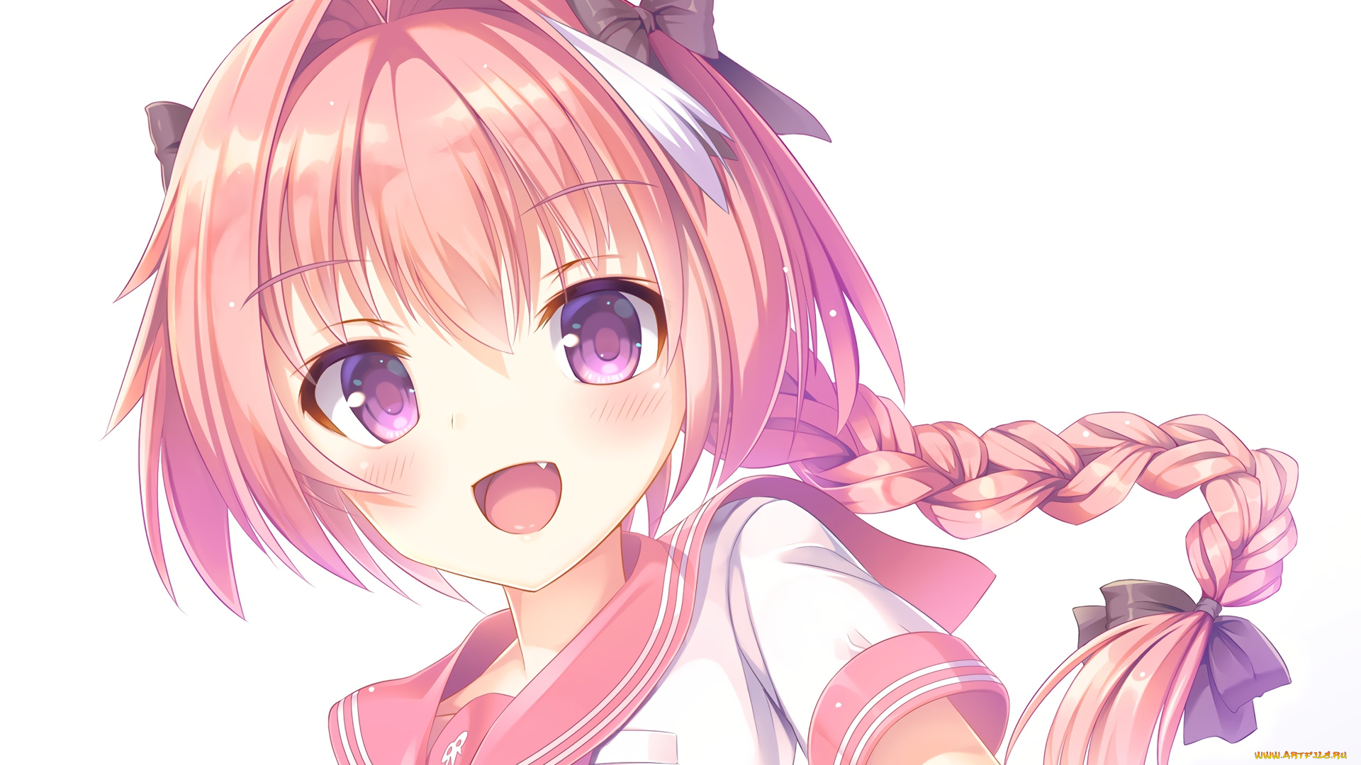 аниме, fate, stay, night, девушка, взгляд, фон