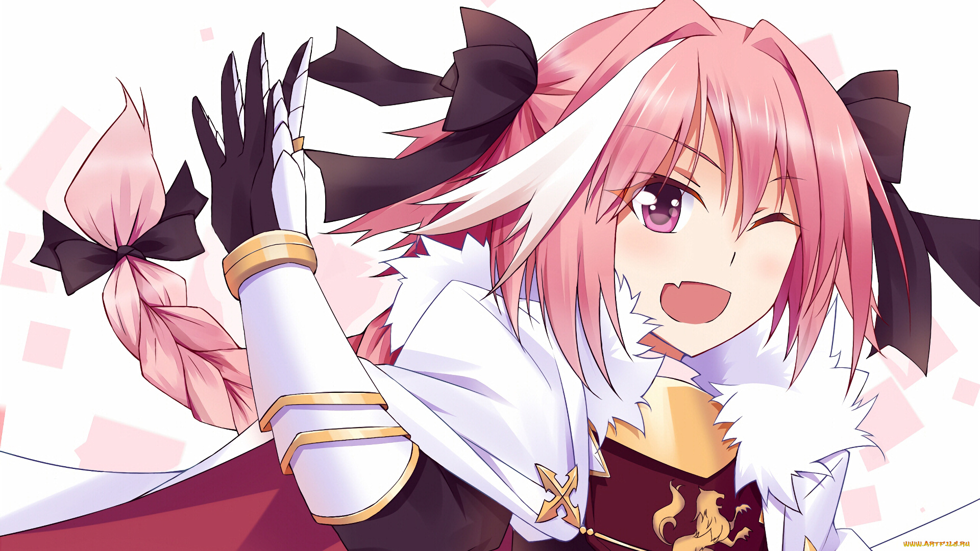 аниме, fate, stay, night, девушка, взгляд, фон