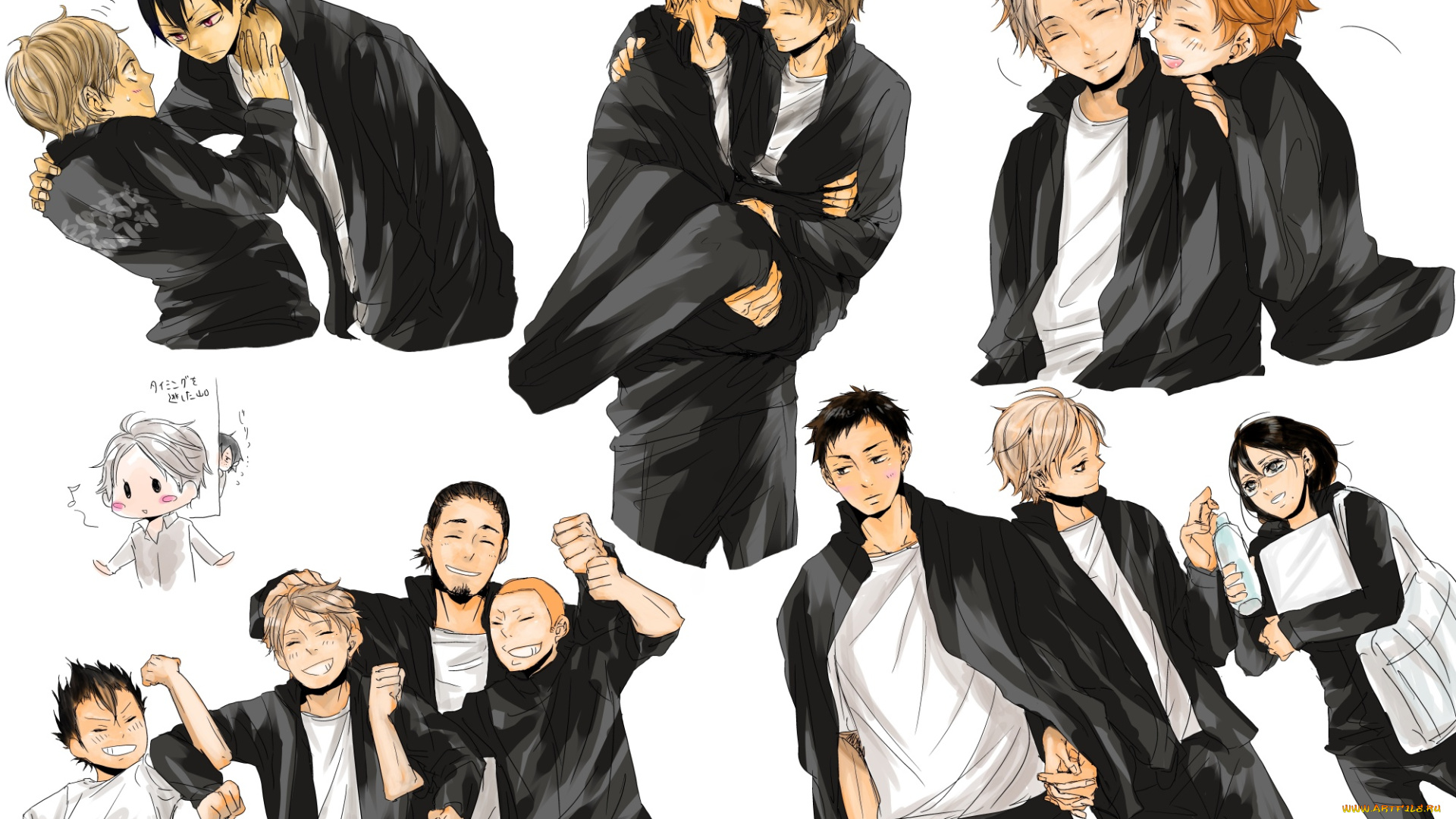 аниме, haikyuu, волейбол