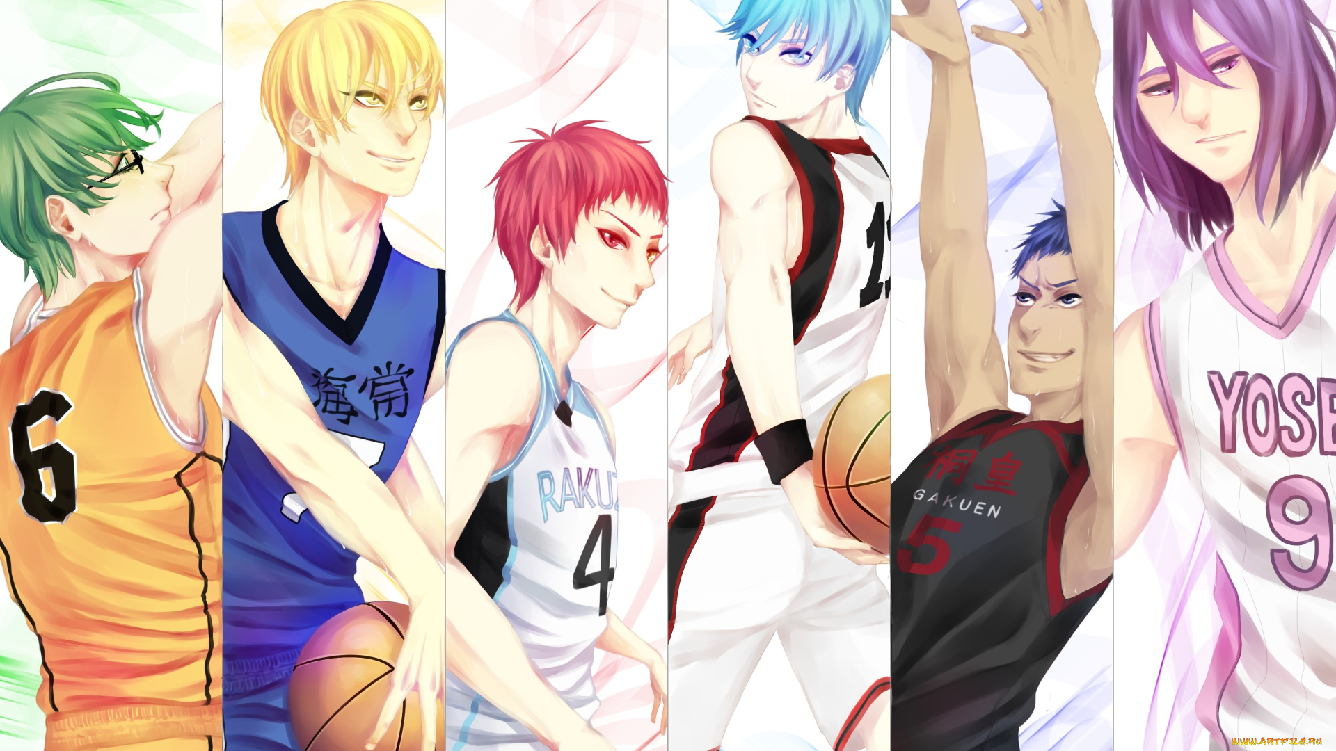 аниме, kuroko, no, baske, парни