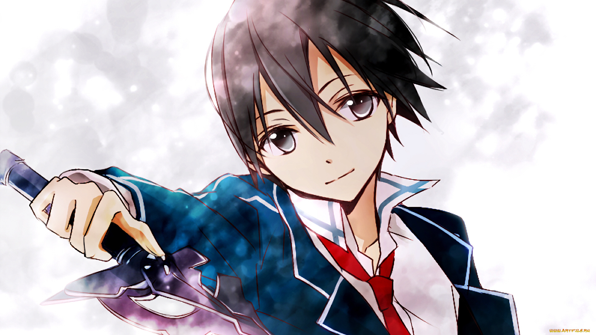 аниме, sword, art, online, кирито