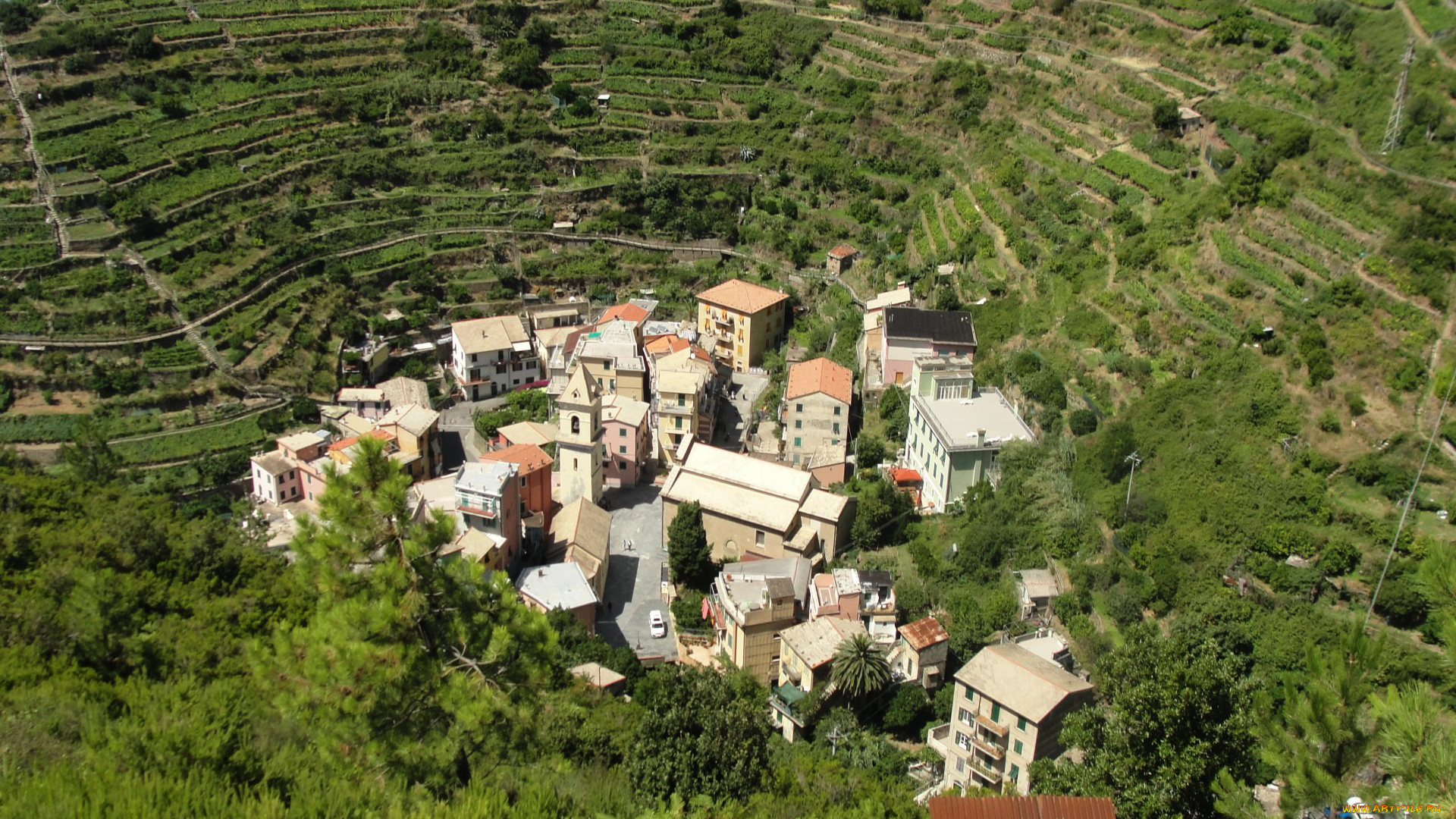 манарола, италия, города, -, панорамы, манарола, италия