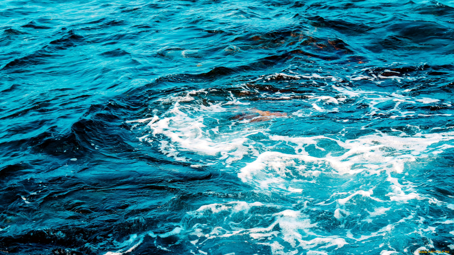 природа, моря, океаны, волны, пена