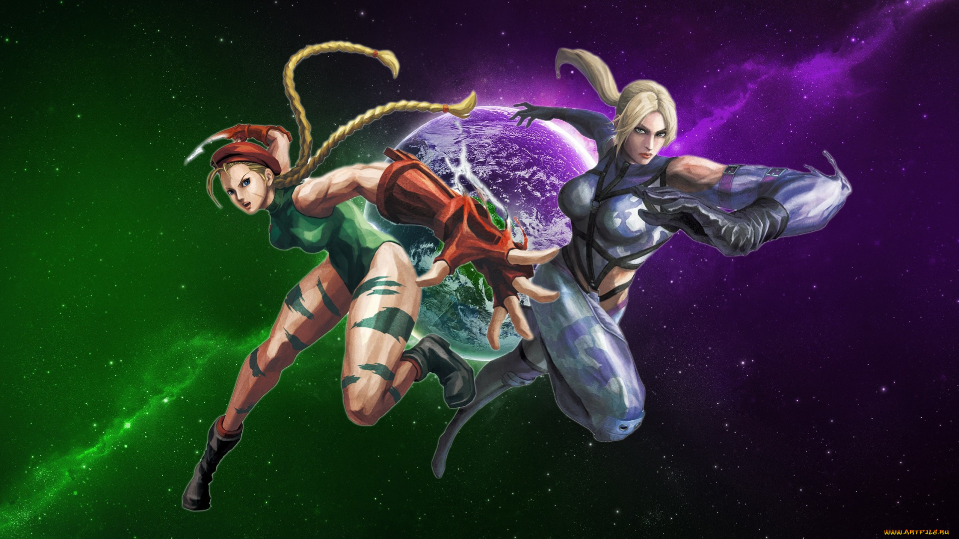 видео, игры, street, fighter, x, tekken, униформа, взгляд, девушки, фон