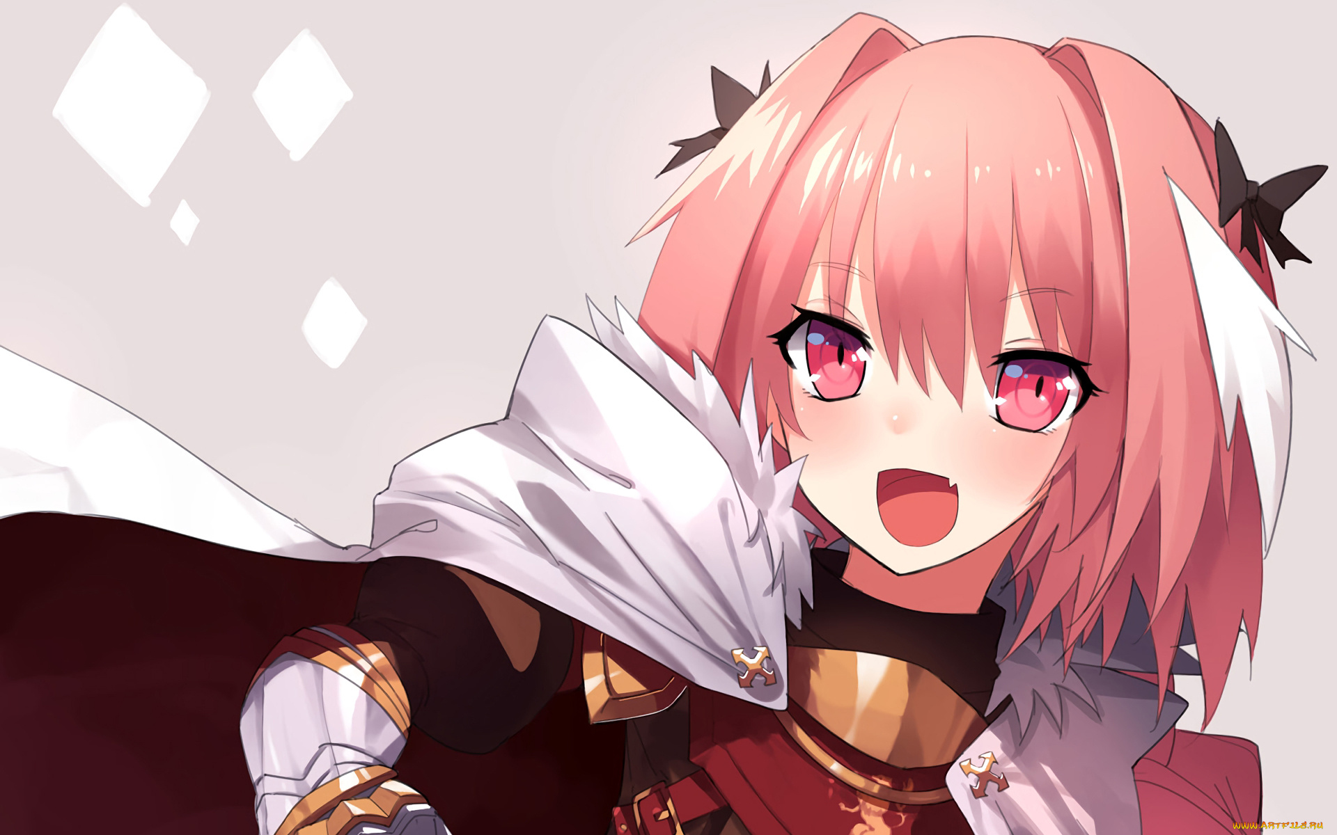 аниме, fate, stay, night, девушка, взгляд, фон