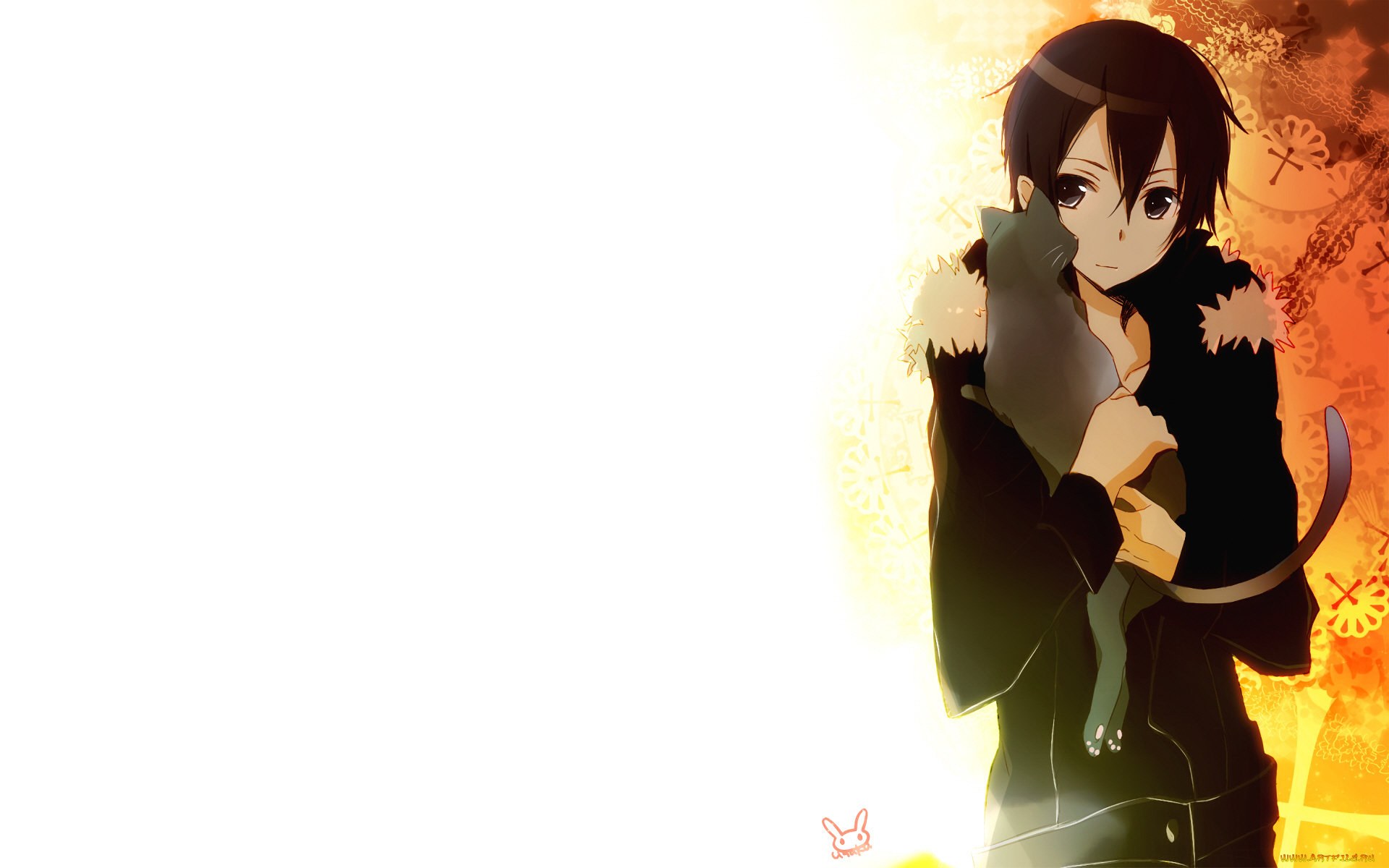 аниме, sword, art, online, кирито