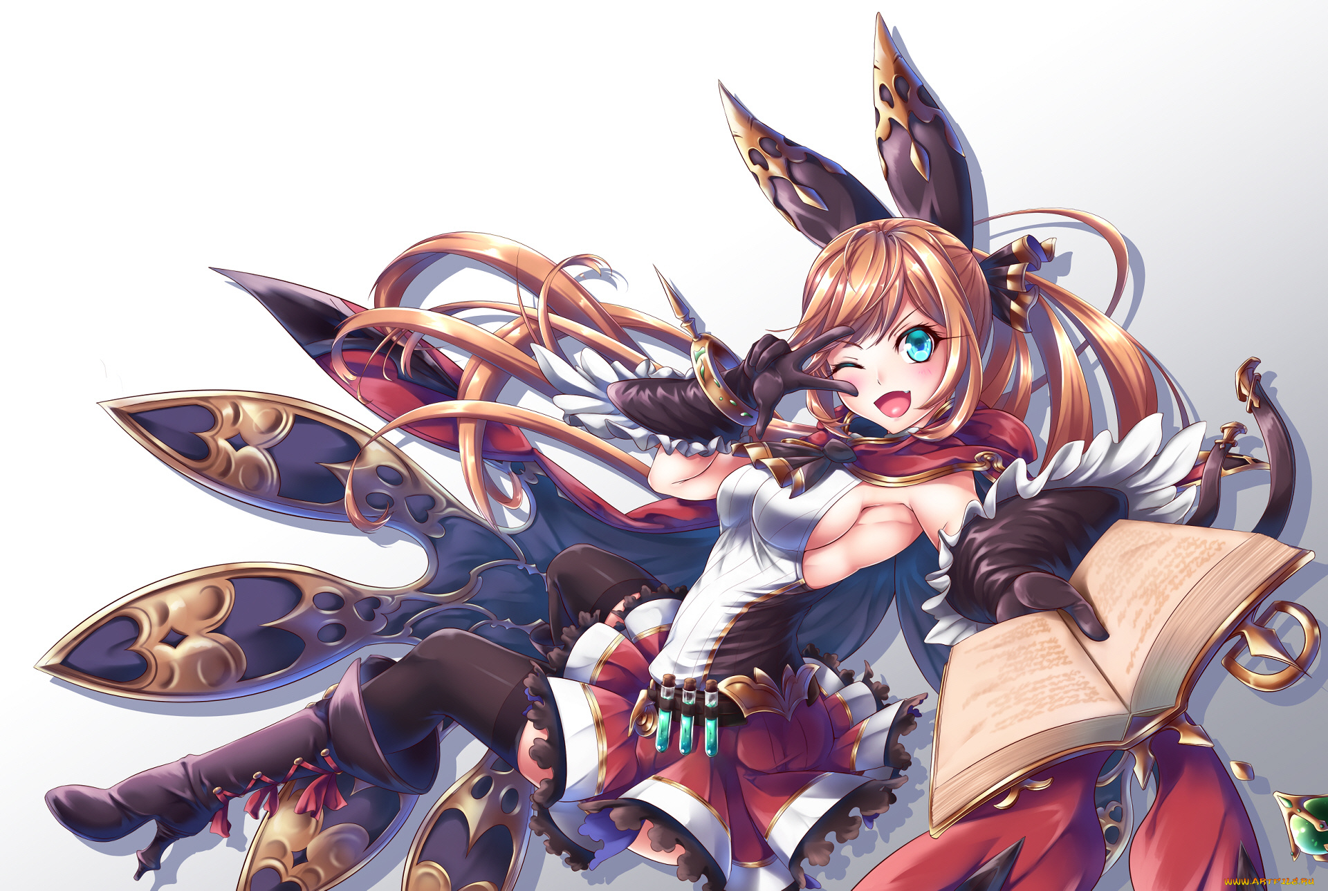 аниме, granblue, fantasy, девушка