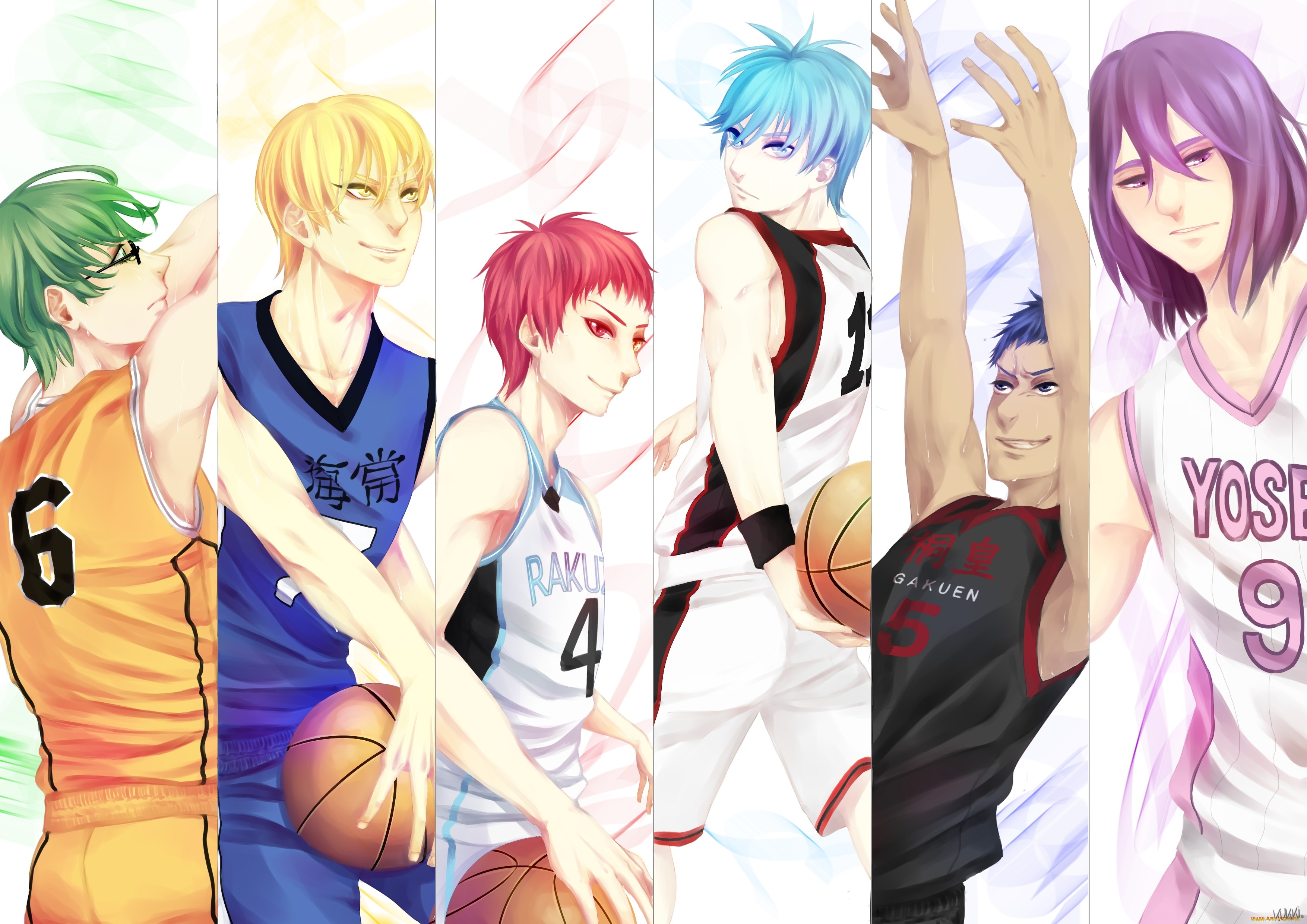 аниме, kuroko, no, baske, парни