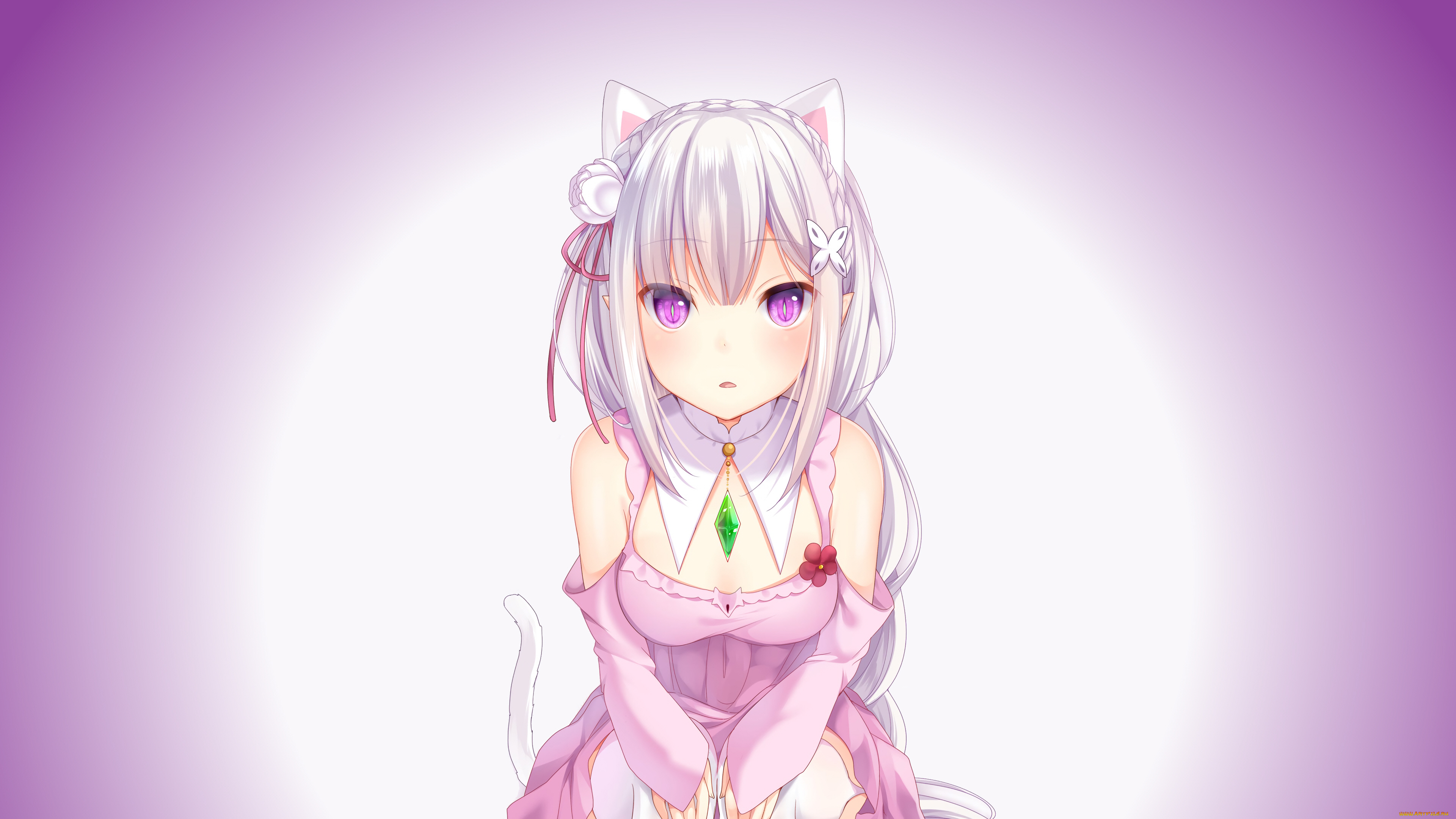 аниме, re, , zero, kara, hajimeru, isekai, seikatsu, эмилия