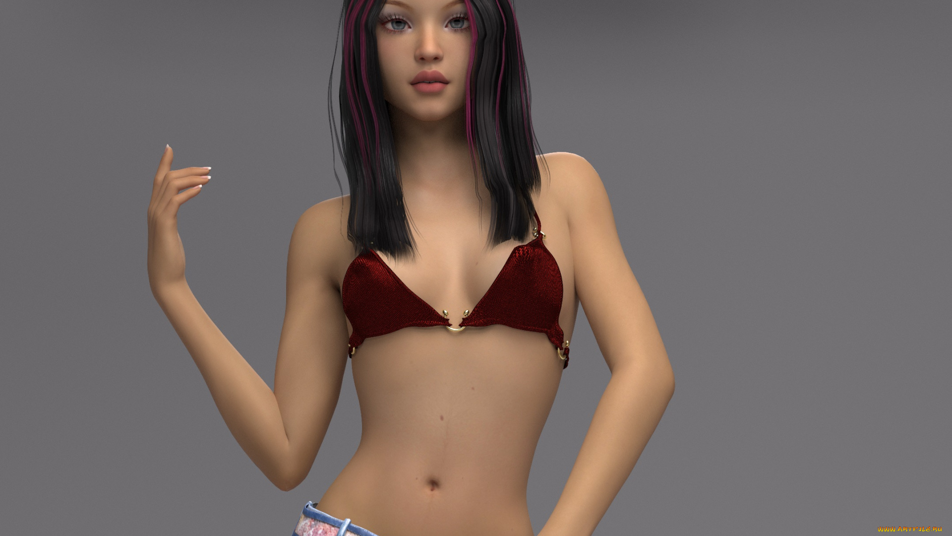 3д, графика, люди, , people, девушка, взгляд, фон