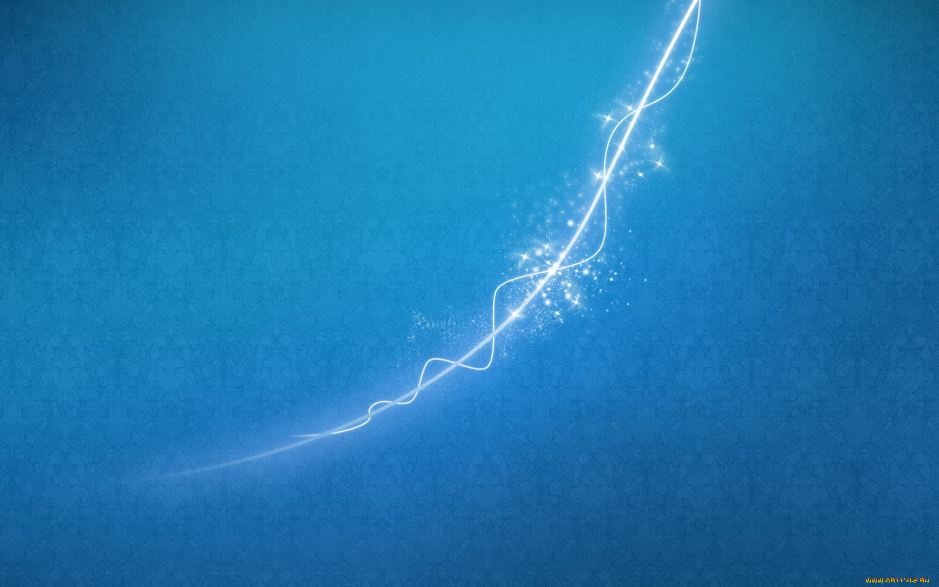 3д, графика, абстракция, , abstract, блики, орнамент, голубой, волна, полоса