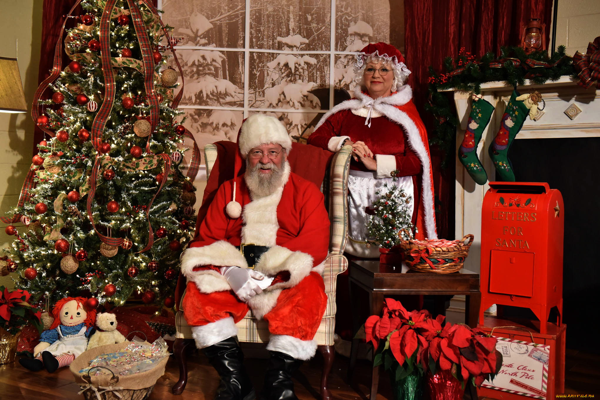 праздничные, дед, мороз, , санта, клаус, елка, санта, камин