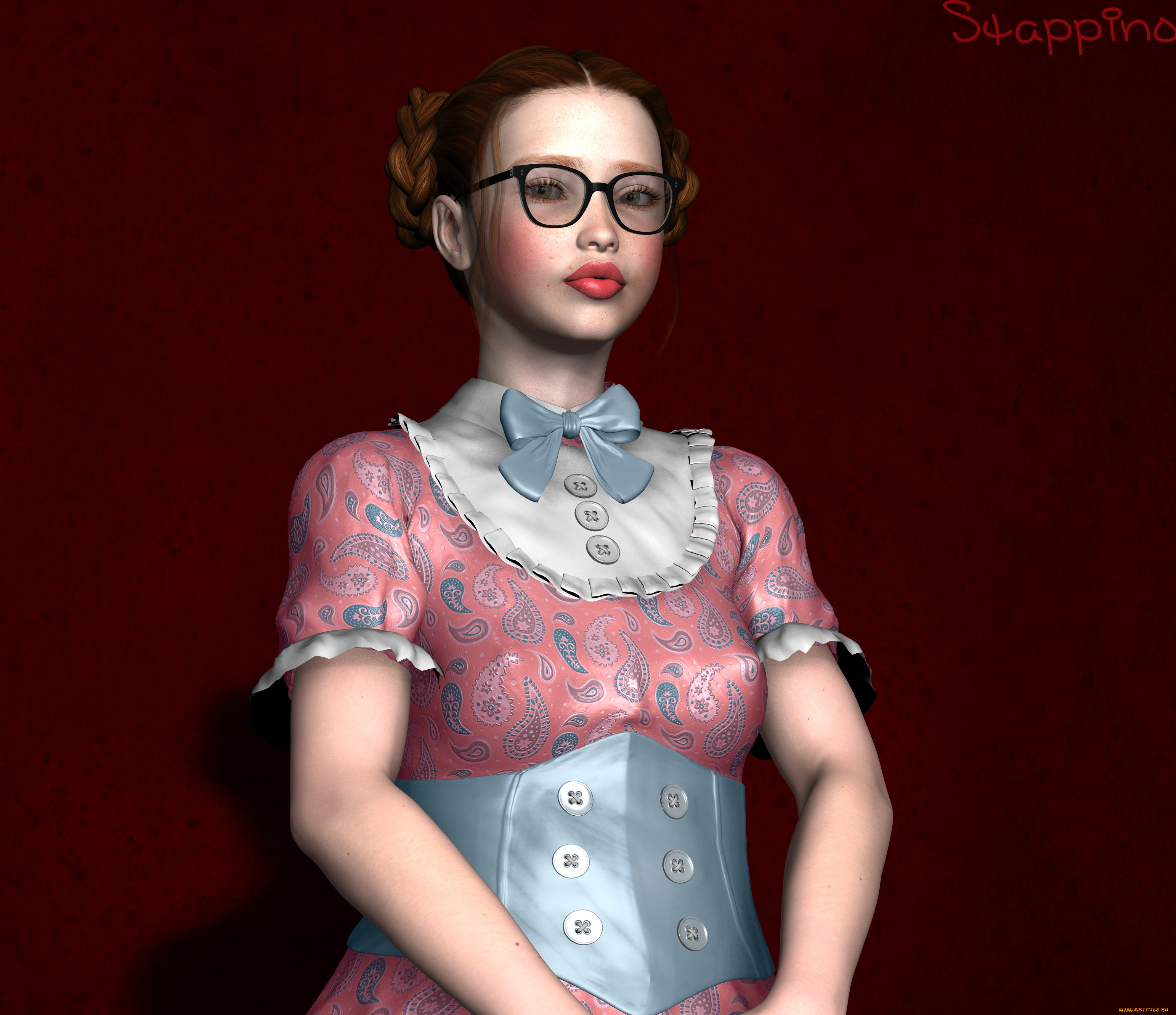 3д, графика, люди, , people, взгляд, фон, девушка