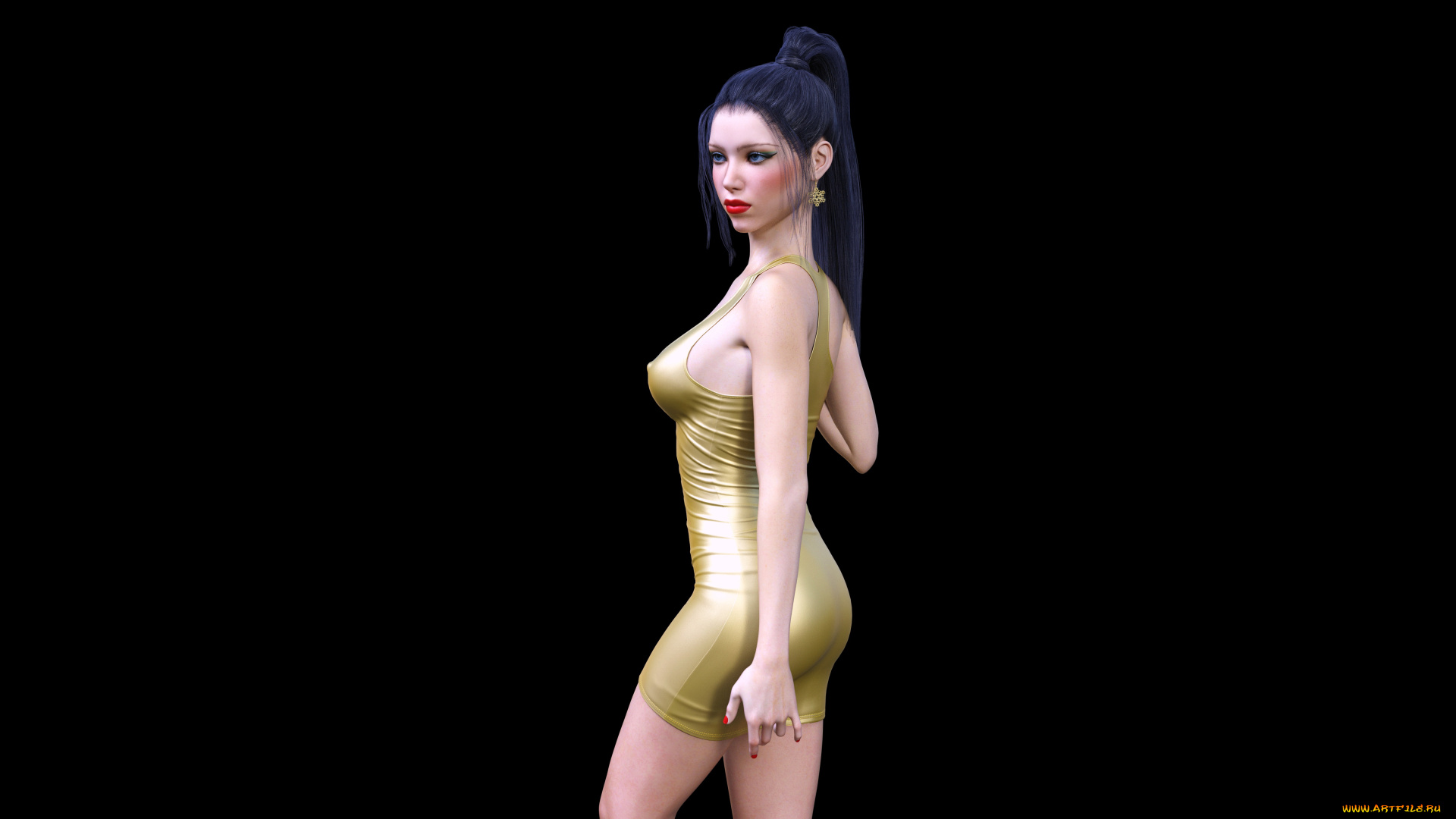 3д, графика, люди, , people, девушка, фон, взгляд