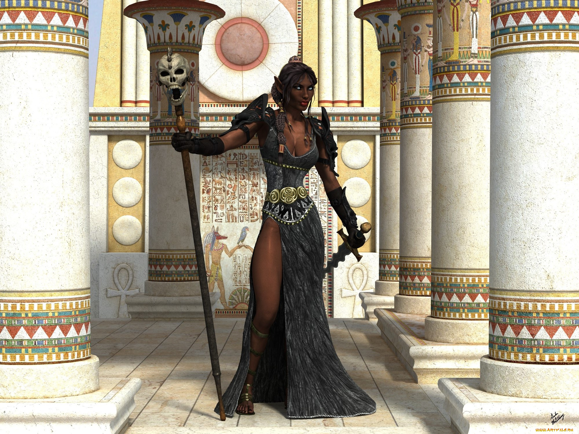 3д, графика, эльфы, , elves, фон, взгляд, эльфийка