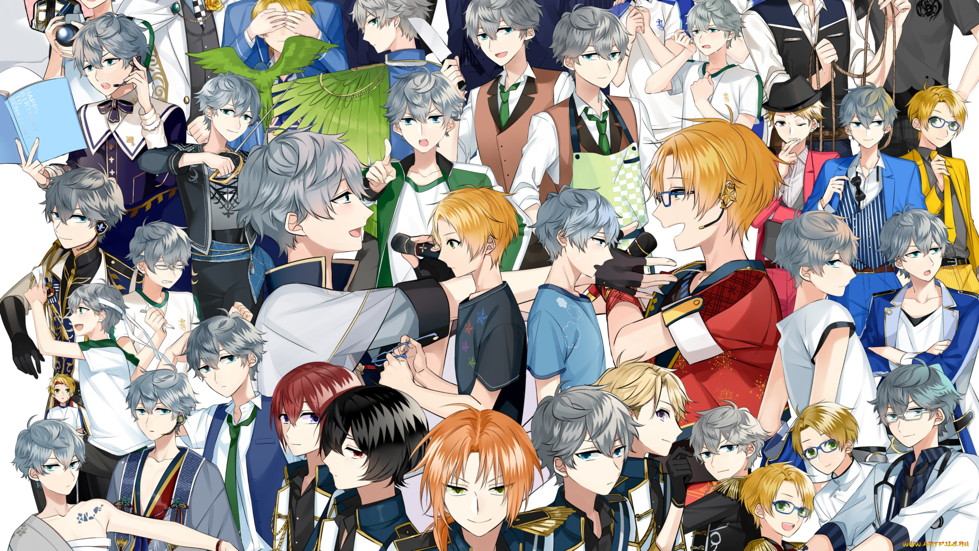 аниме, ensemble, stars, ensemble, stars