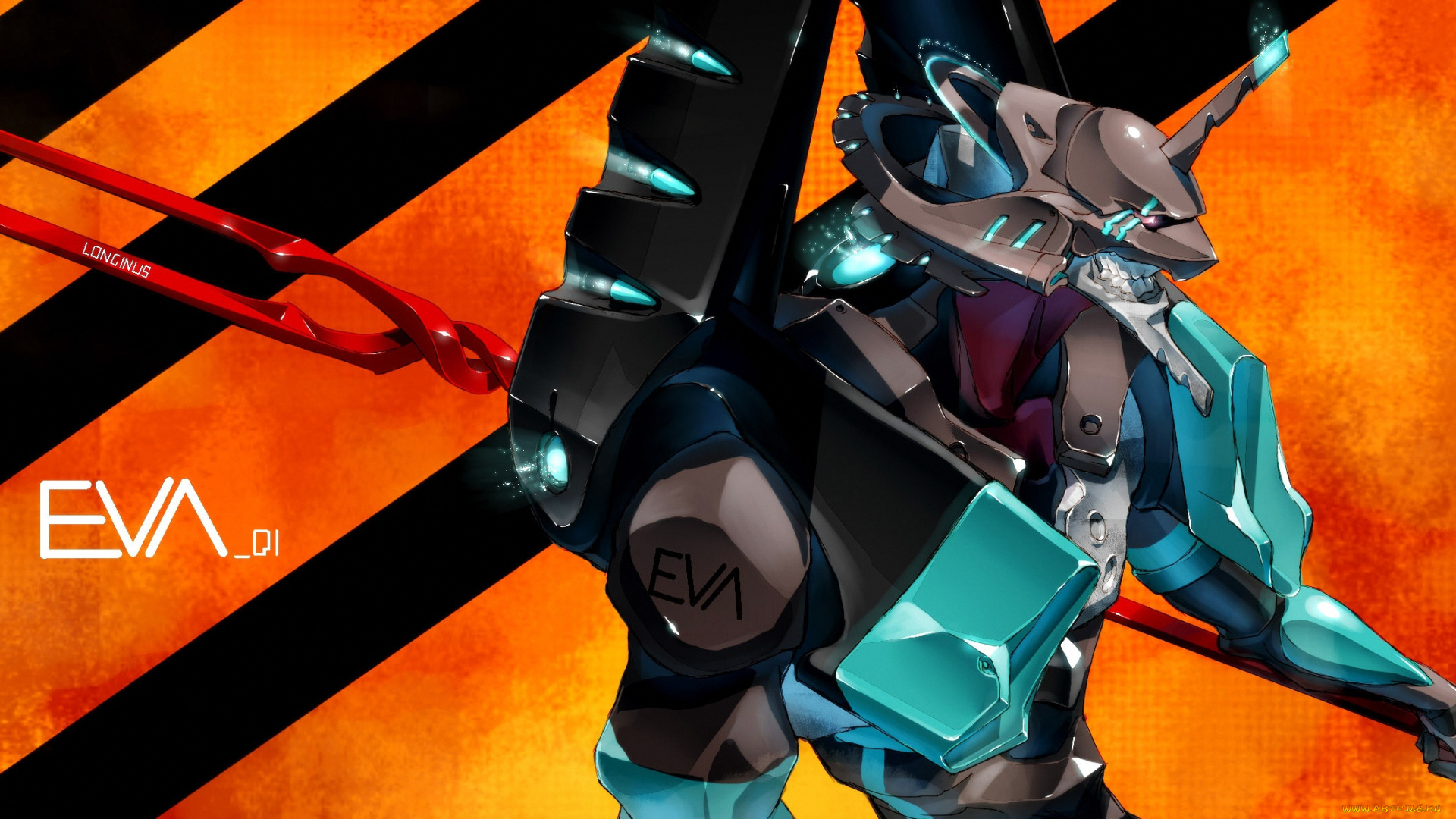 аниме, evangelion, eva, меха, робот