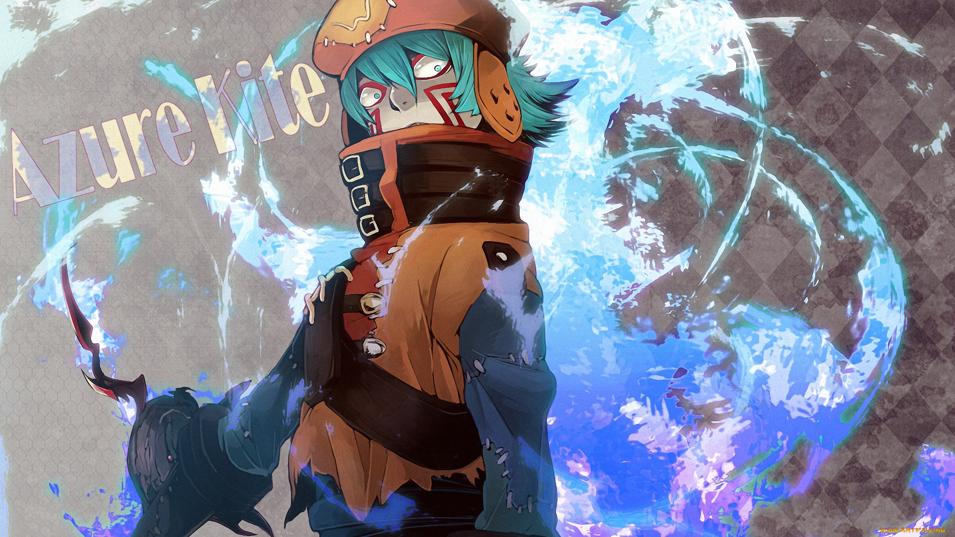 аниме, hack, sign, azure, kite, tri-edge