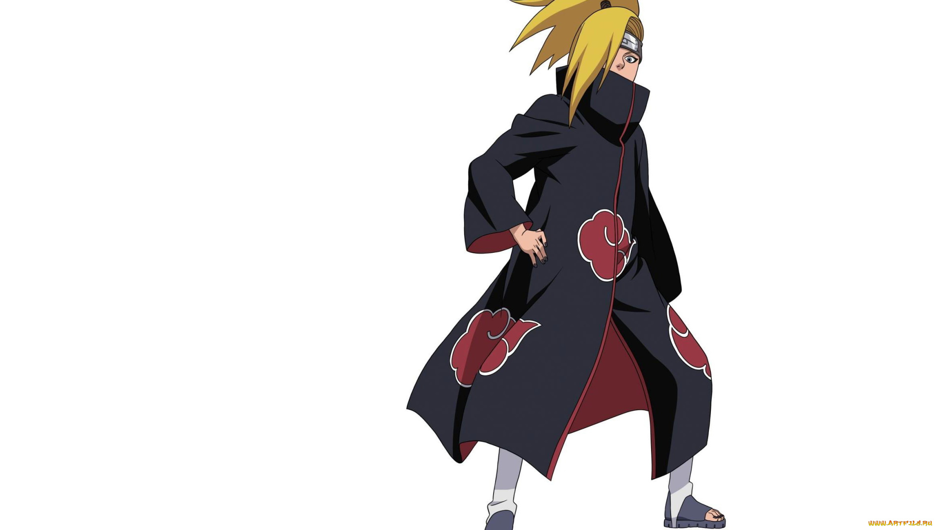 аниме, naruto, дейдара, плащ, акацки