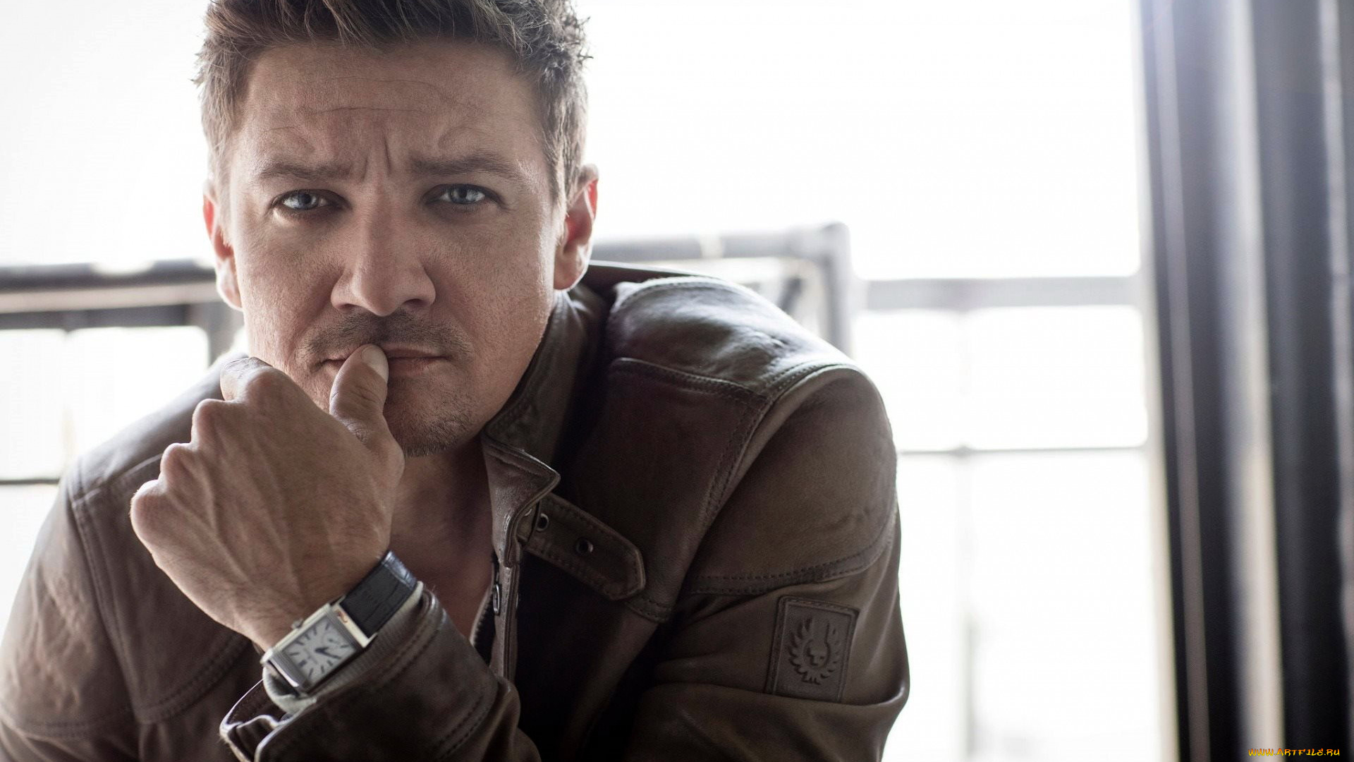 мужчины, jeremy, renner, поза