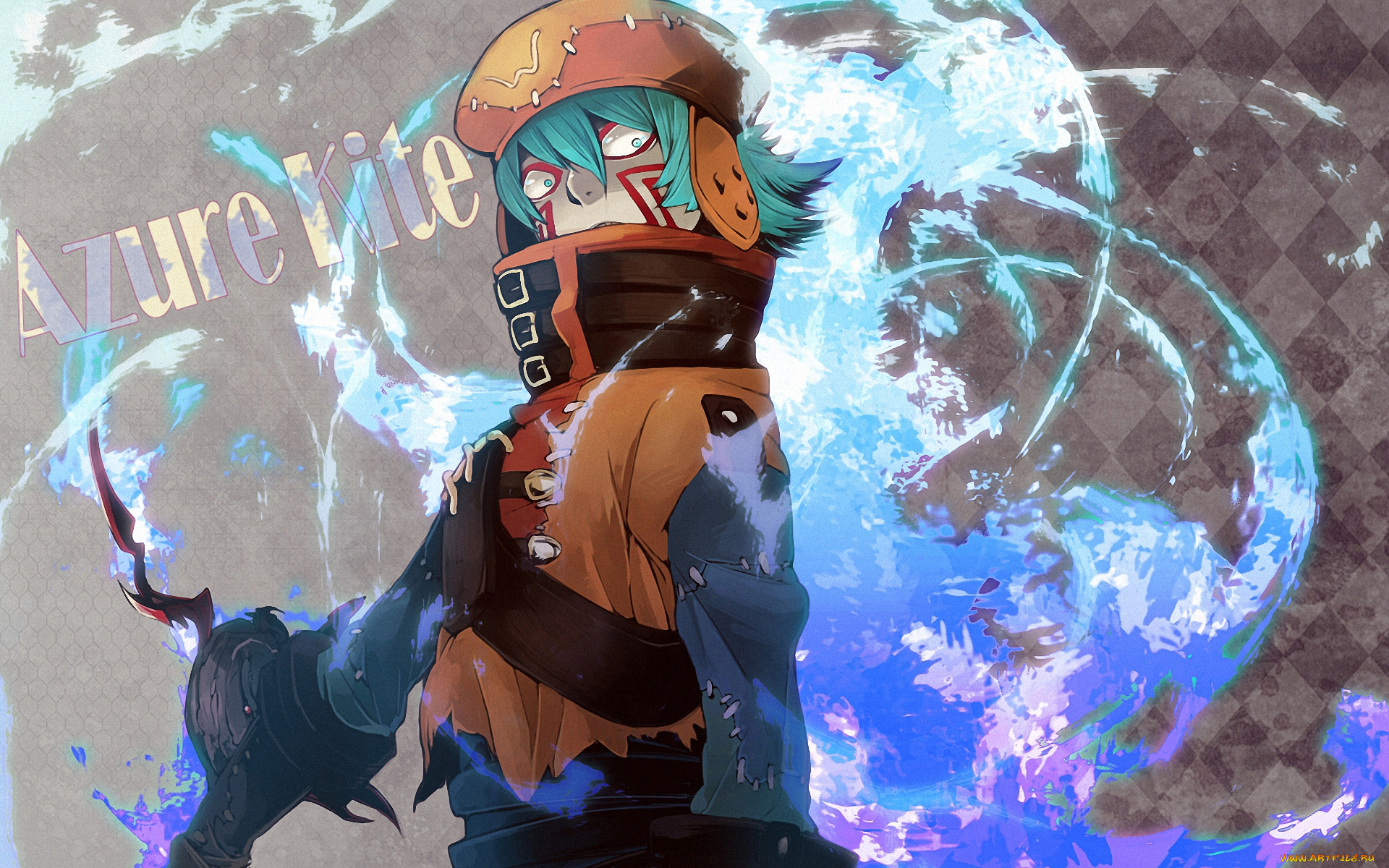 аниме, hack, sign, azure, kite, tri-edge