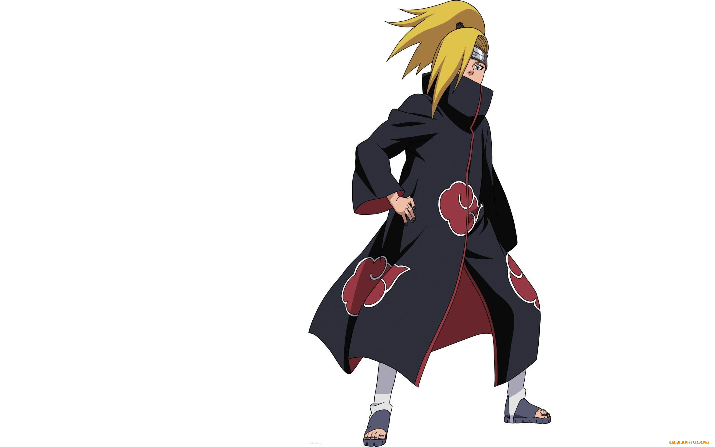 аниме, naruto, дейдара, плащ, акацки