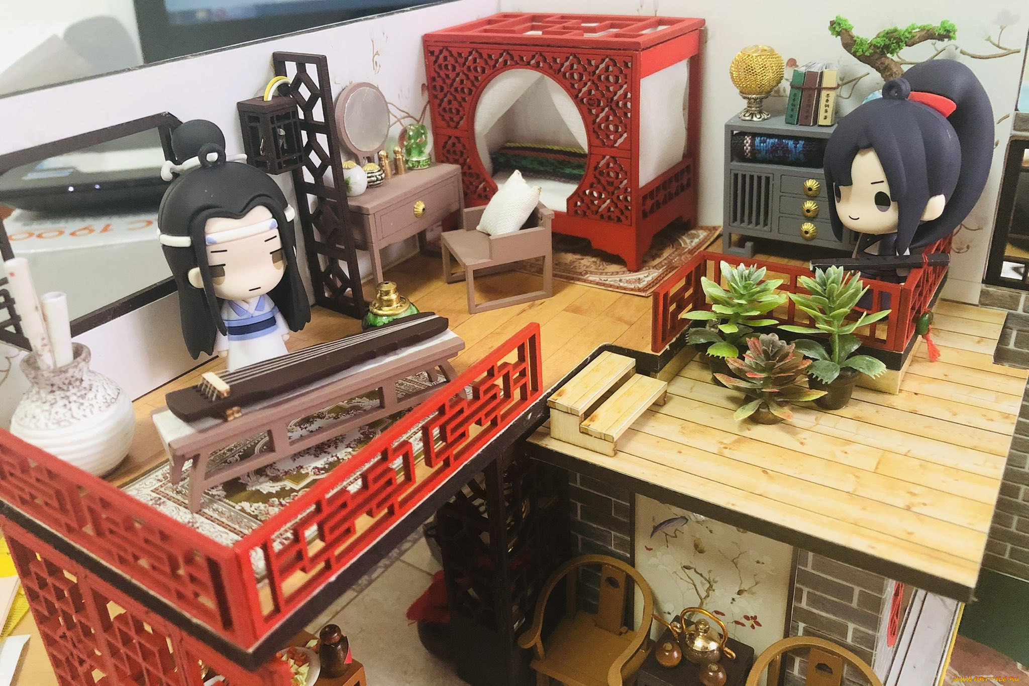 разное, куклы, домик