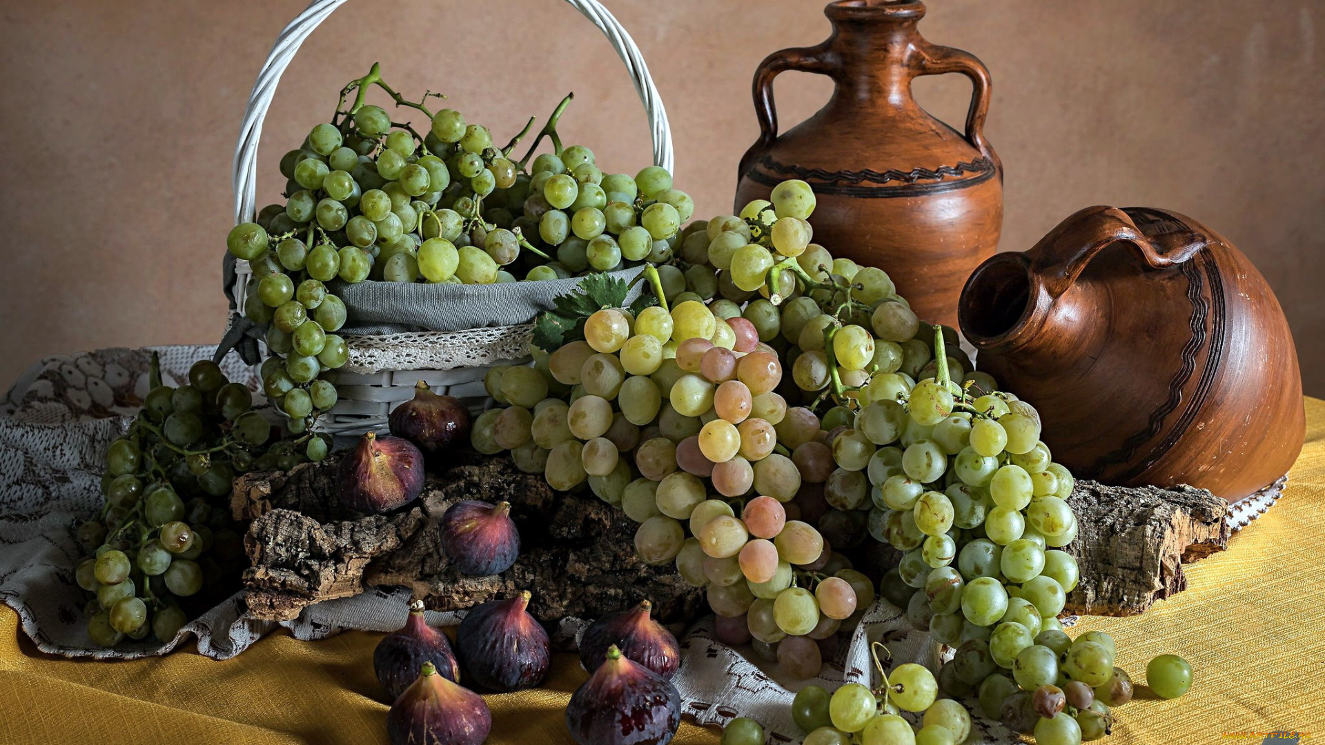 еда, фрукты, , ягоды, виноград, инжир