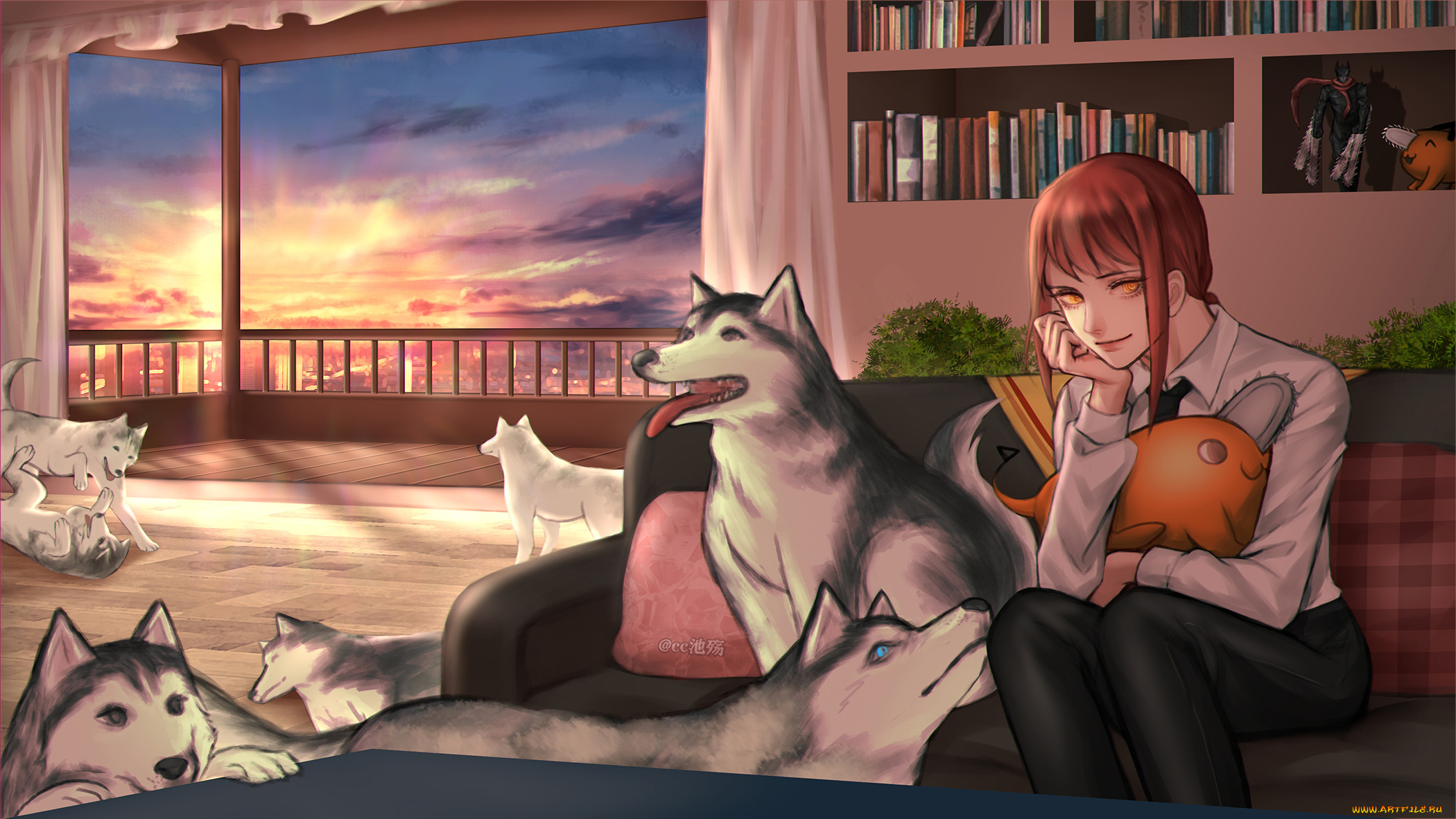 аниме, chainsaw, man, chainsaw, man