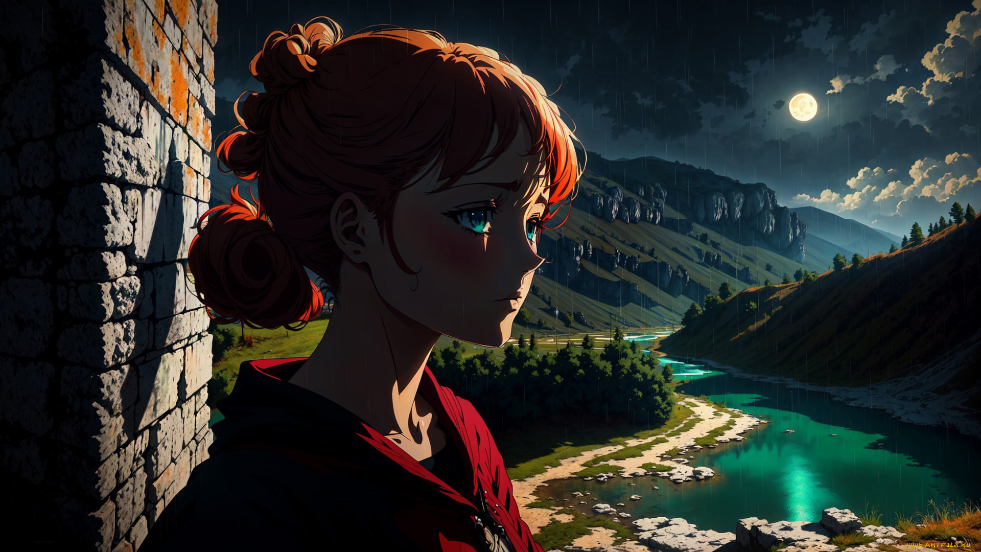 аниме, пейзажи, , природа, нейросети, графика, нейроарт, ai, art, нейронные, сети, рисунки, нейро, искусство