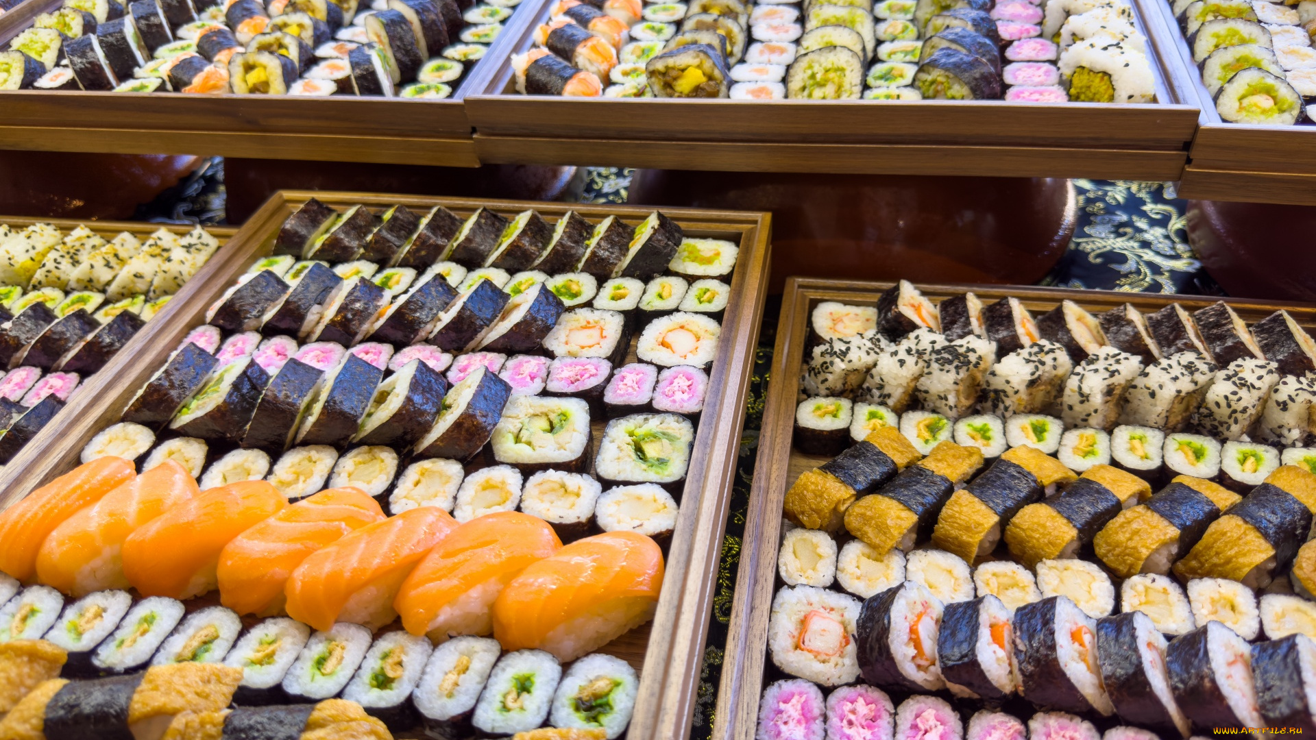 еда, рыба, , морепродукты, , суши, , роллы, японская, кухня, суши, роллы, ассорти