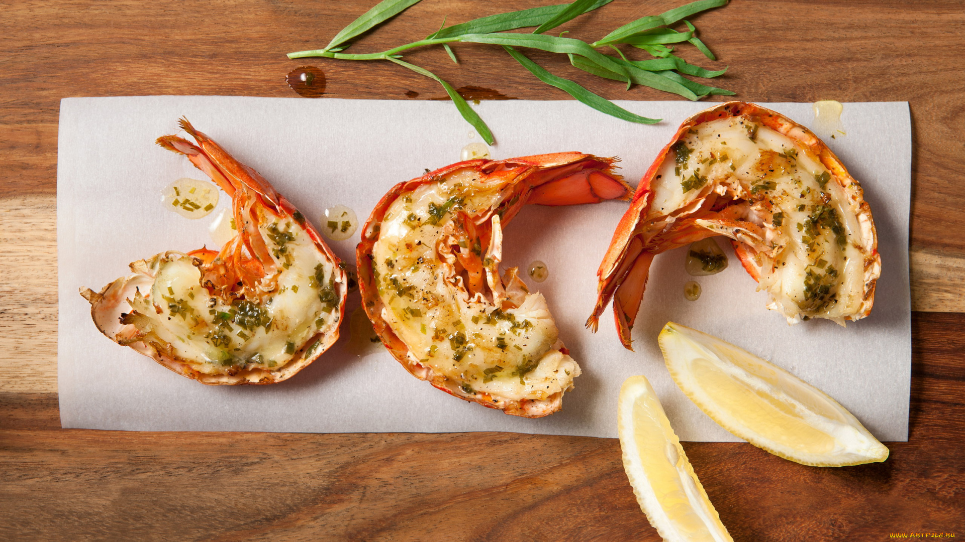 еда, рыбные, блюда, , с, морепродуктами, лимон, креветки