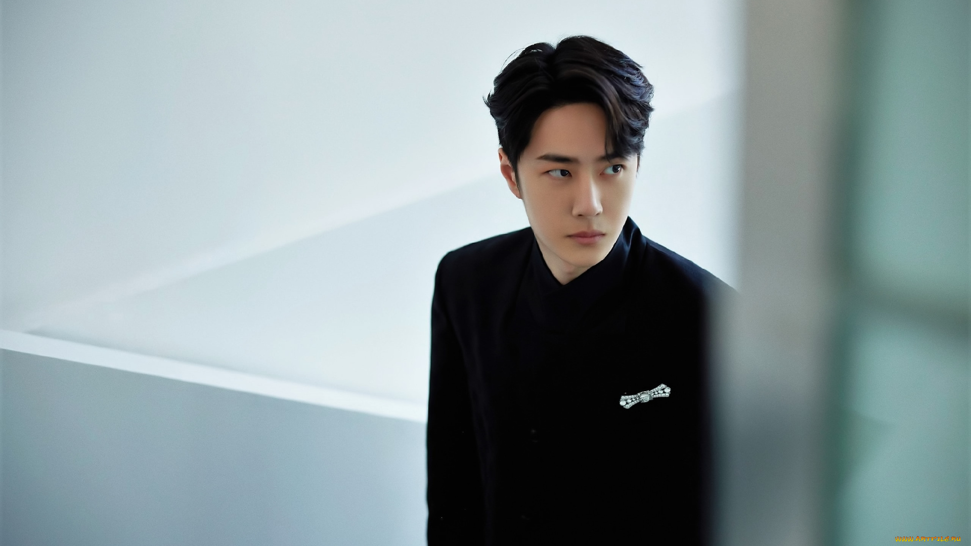 мужчины, wang, yi, bo, актер, лестница