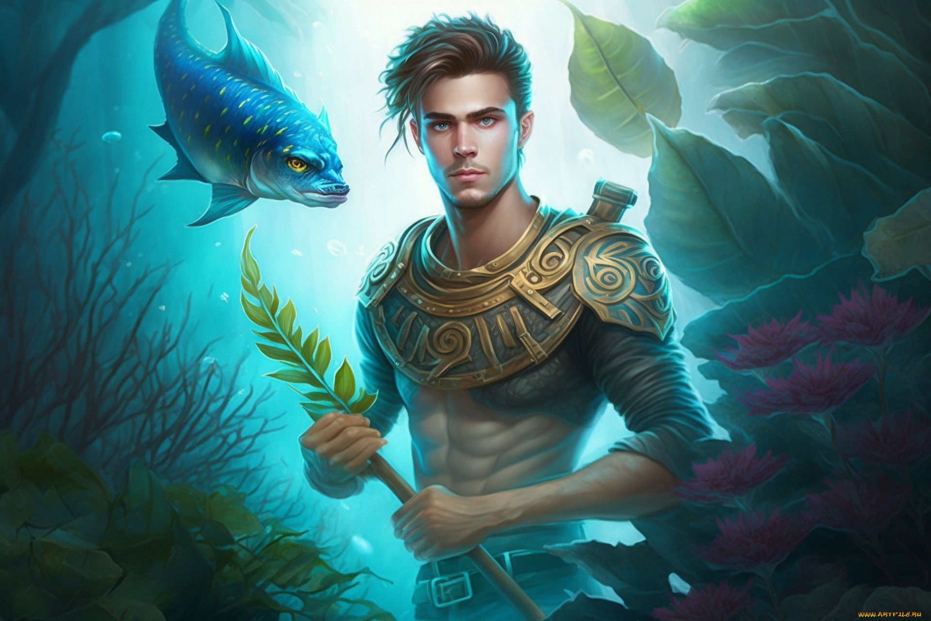 фэнтези, люди, нейросети, графика, нейроарт, ai, art, нейронные, сети, рисунки, нейро, искусство, парень