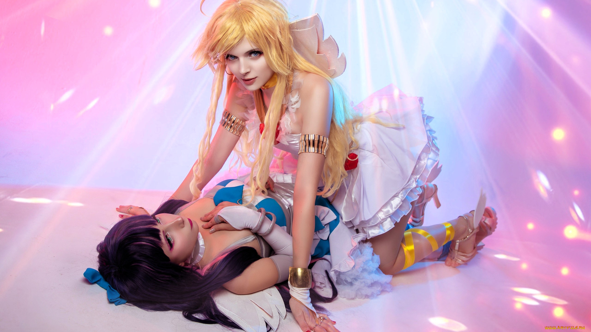 девушки, mari, aisu, косплей, образы, наряды, костюмы, подруги