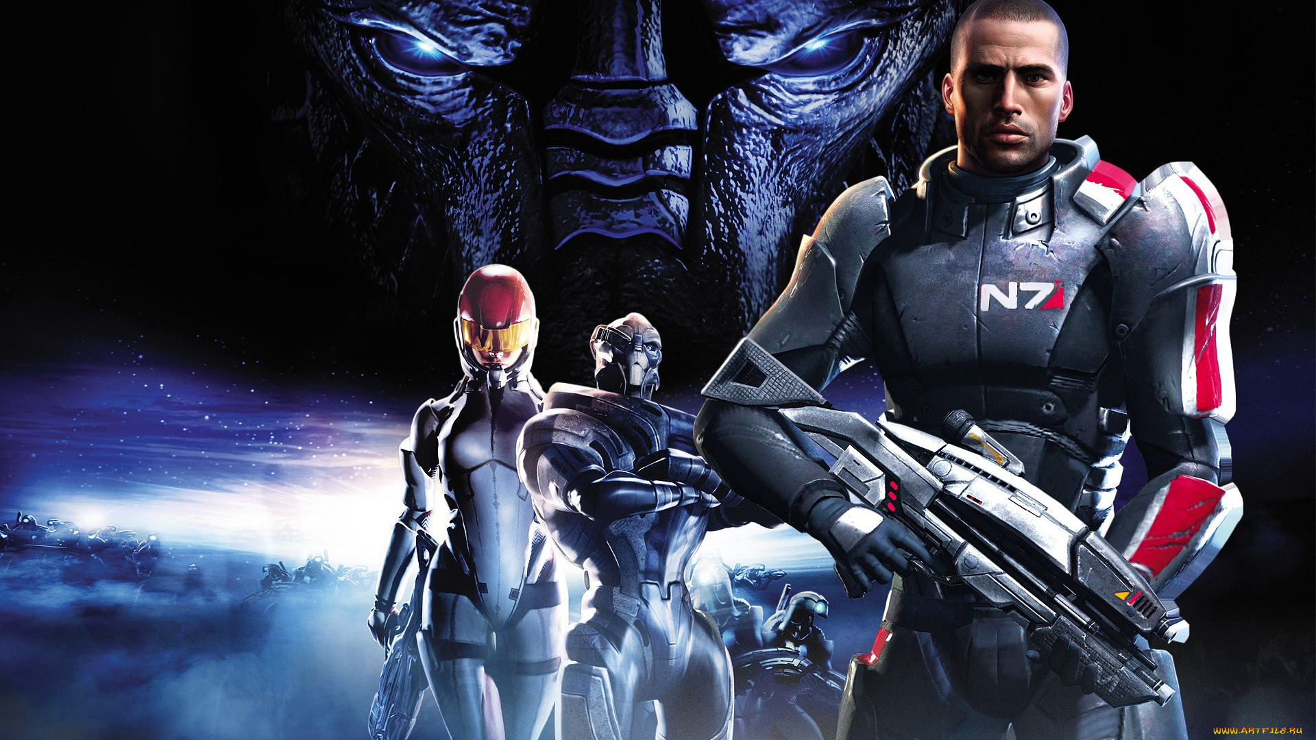 видео, игры, mass, effect, персонажи, скафандры, оружие