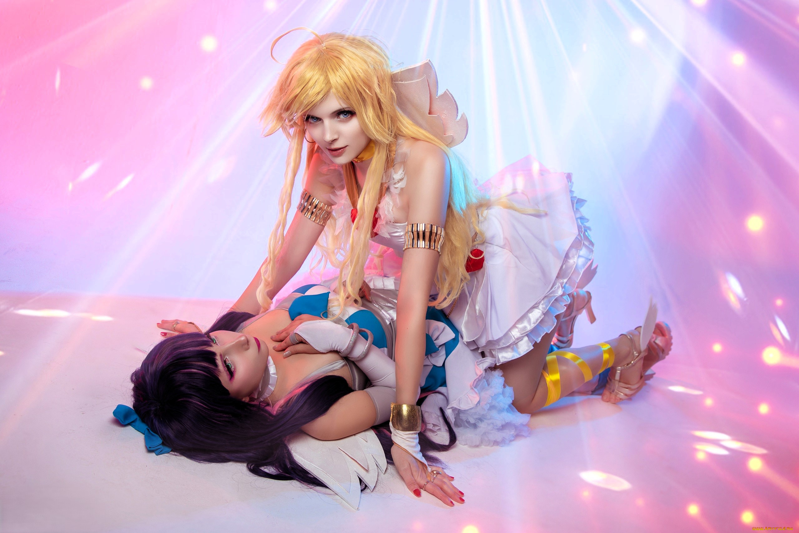 девушки, mari, aisu, косплей, образы, наряды, костюмы, подруги