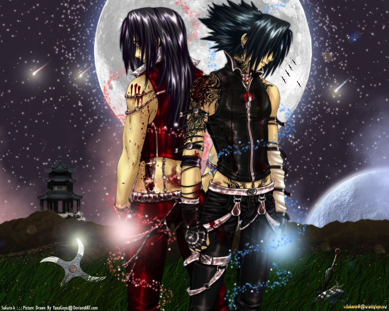 аниме, naruto, sasuke