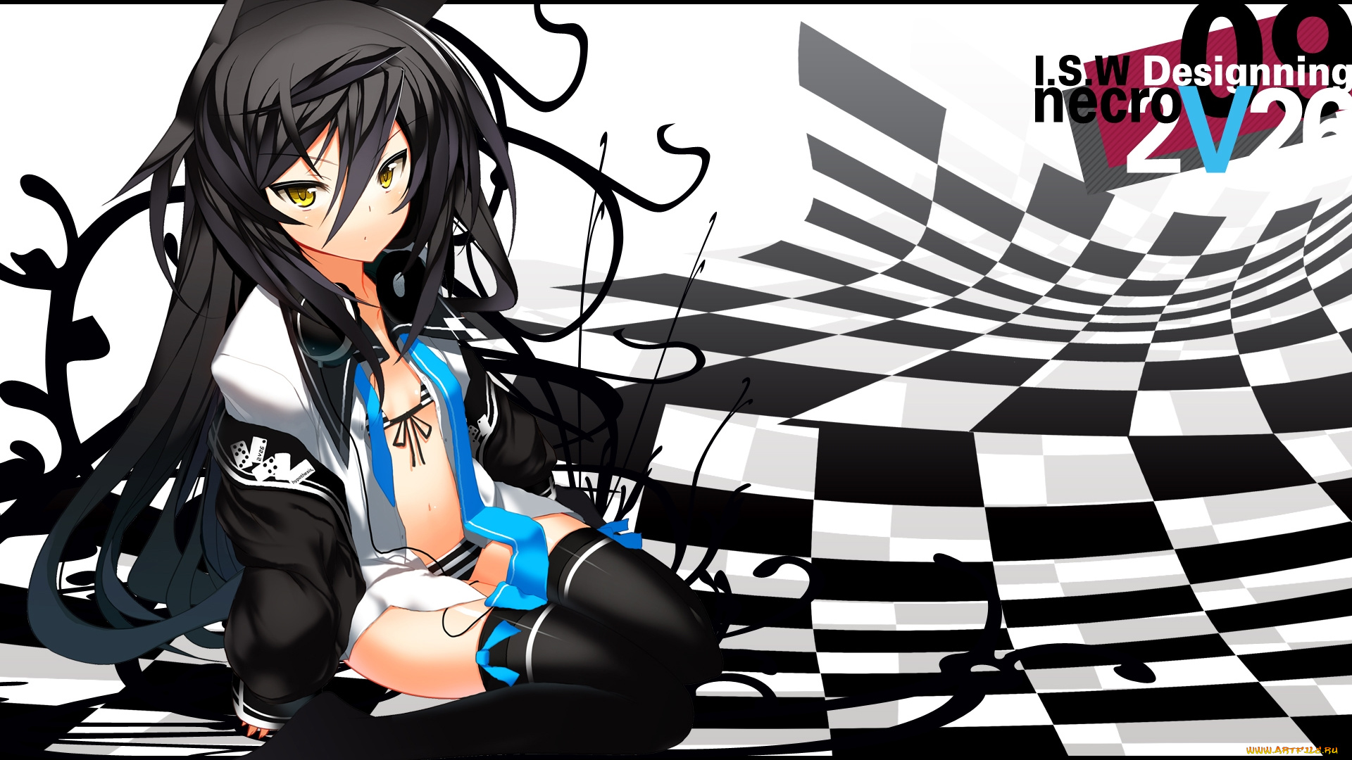 аниме, headphones, instrumental